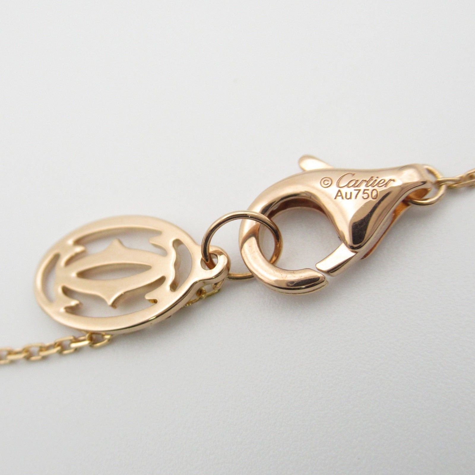 Cartier C-Do Cartier Diamond Necklace K18Pg (Pink Gold) Clear