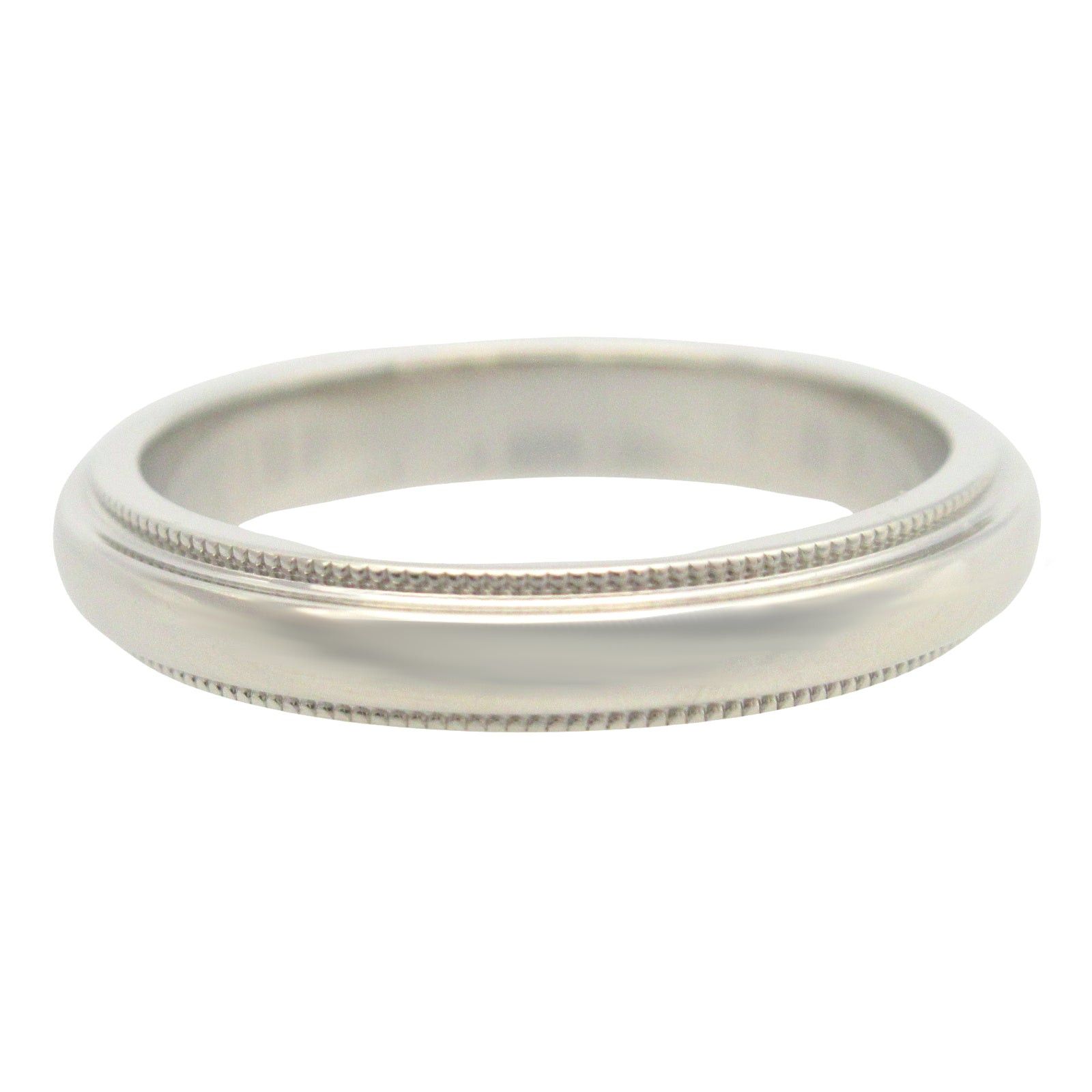Tiffany & Co. Tiffany Co Milgrain Ring Pt950 Platinum Silver Size ONE SIZE - 3 Thumbnail