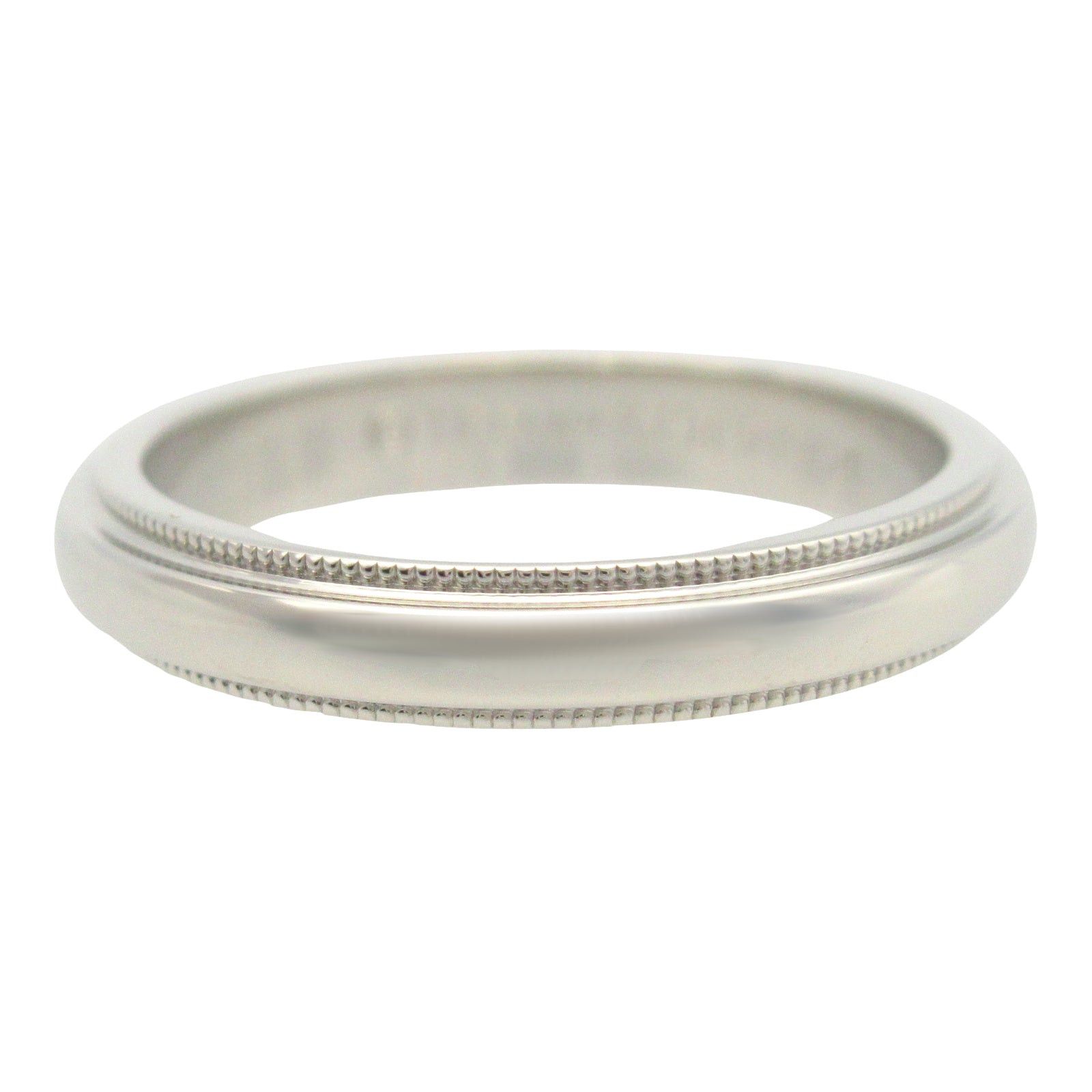 Tiffany & Co. Tiffany Co Milgrain Ring Pt950 Platinum Silver Size ONE SIZE - 2 Thumbnail