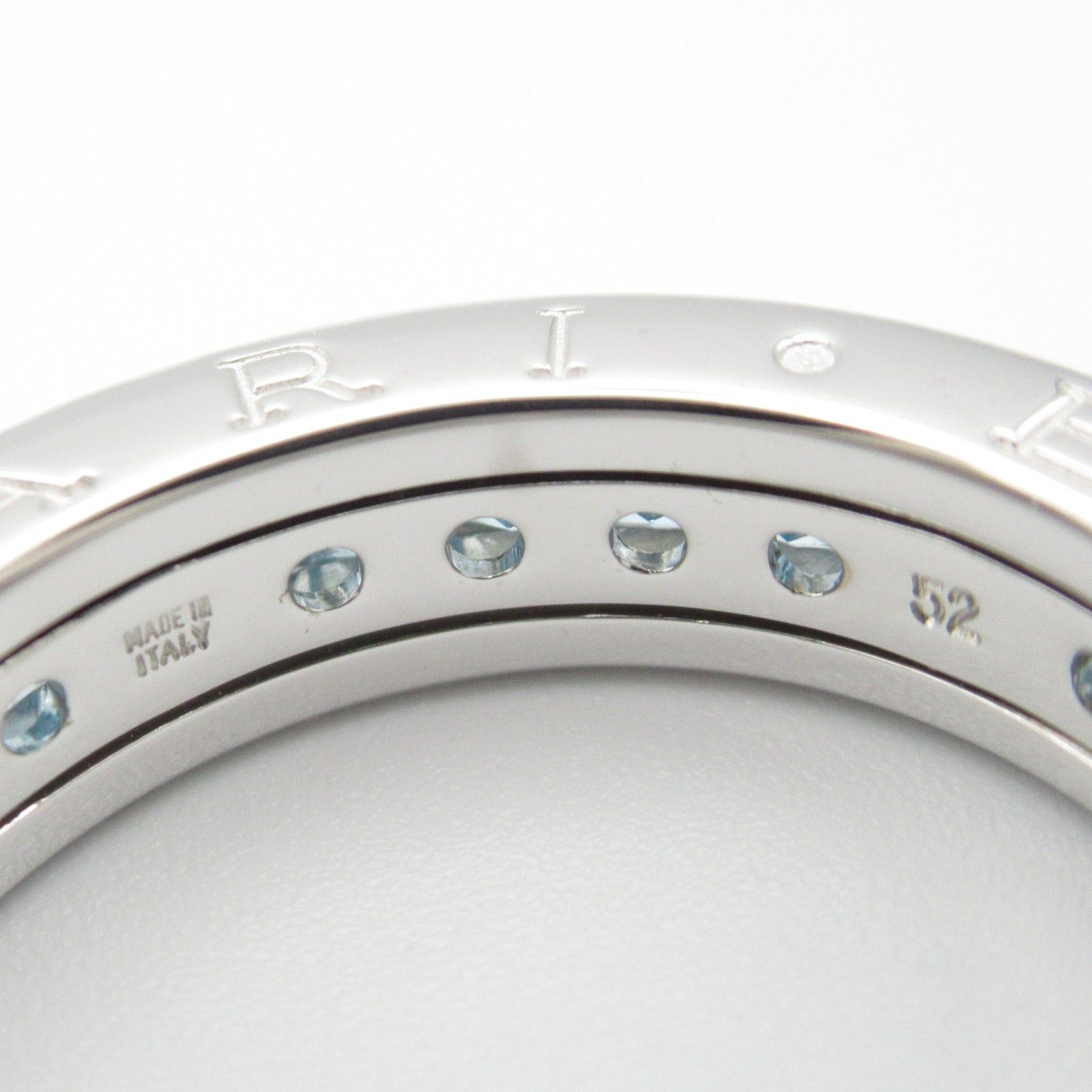 Bvlgari Bvlgari Ring Blue Topaz 1Belt K18Wg (White Gold) Size ONE SIZE - 4 Thumbnail