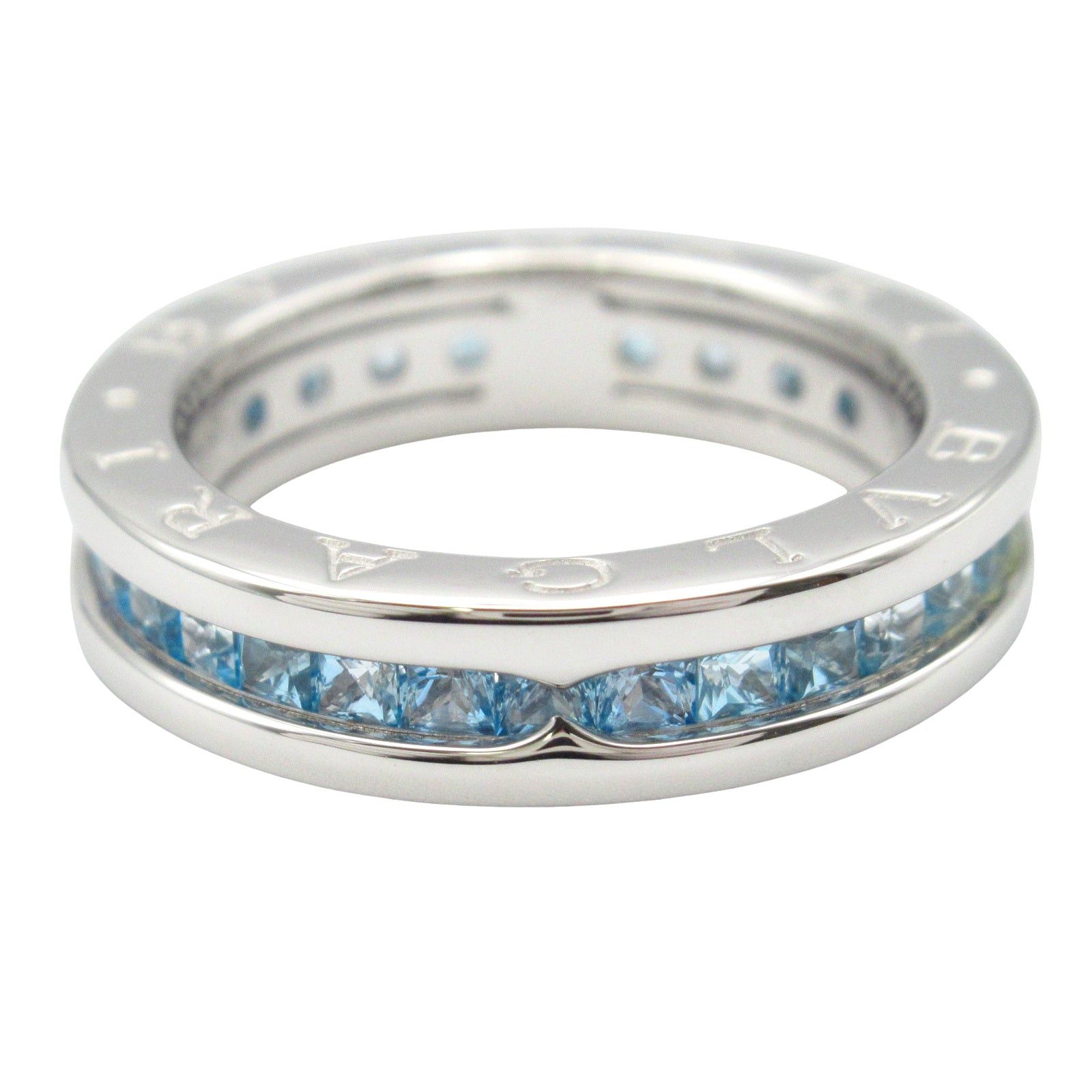 Bvlgari Bvlgari Ring Blue Topaz 1Belt K18Wg (White Gold) Size ONE SIZE - 3 Thumbnail
