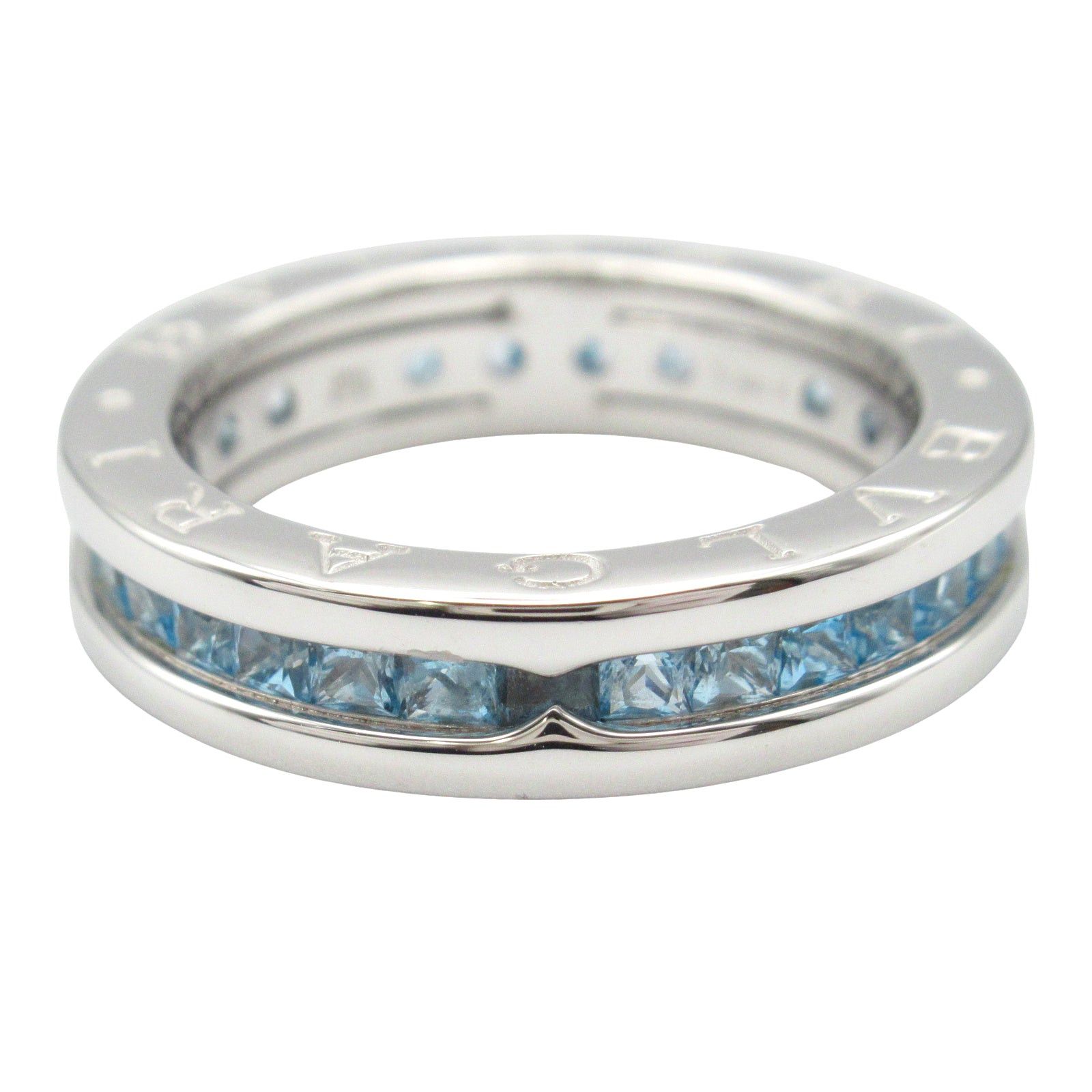 Bvlgari Bvlgari Ring Blue Topaz 1Belt K18Wg (White Gold) Size ONE SIZE - 2 Thumbnail