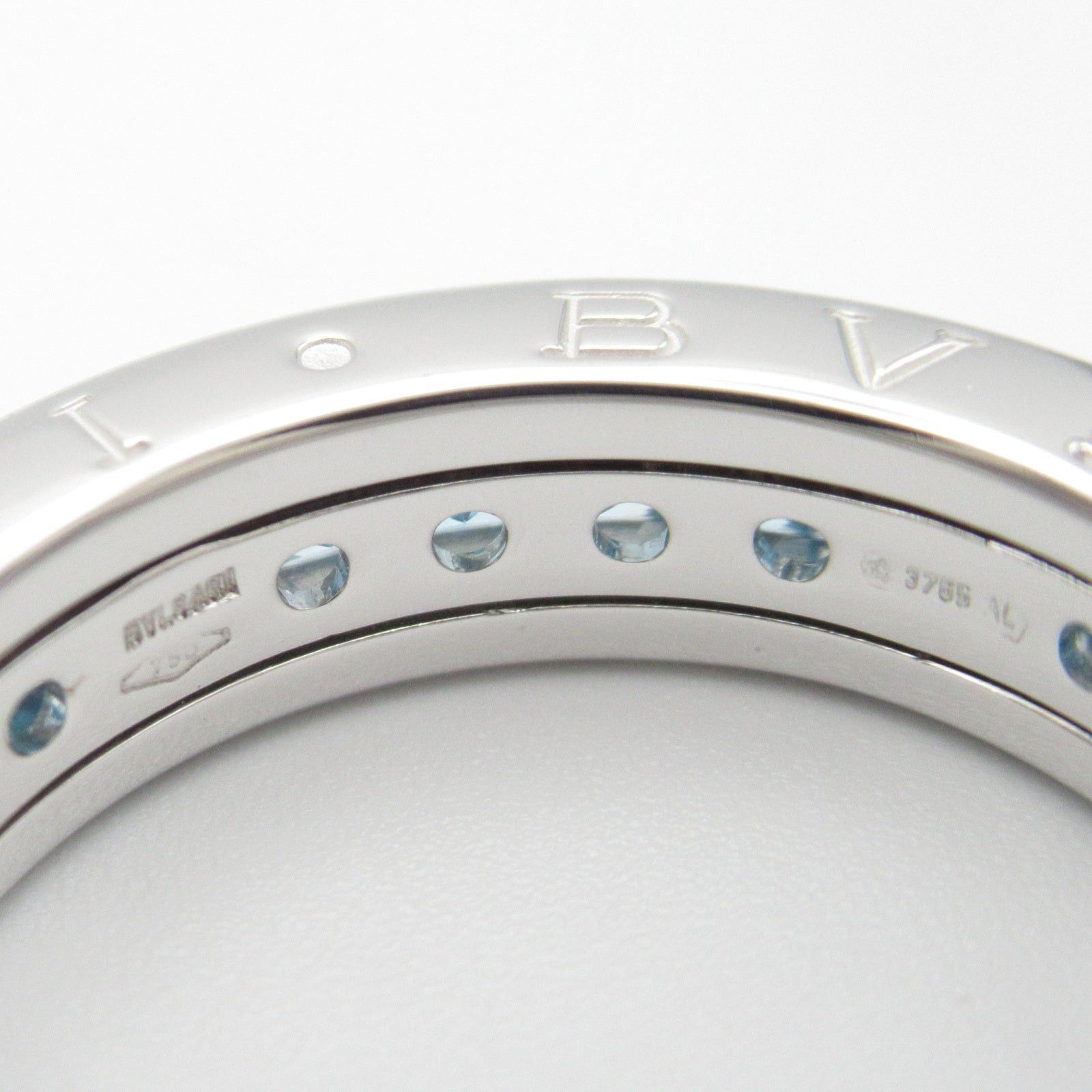 Bvlgari Bvlgari Ring Blue Topaz 1Belt K18Wg (White Gold) Size ONE SIZE - 5 Thumbnail