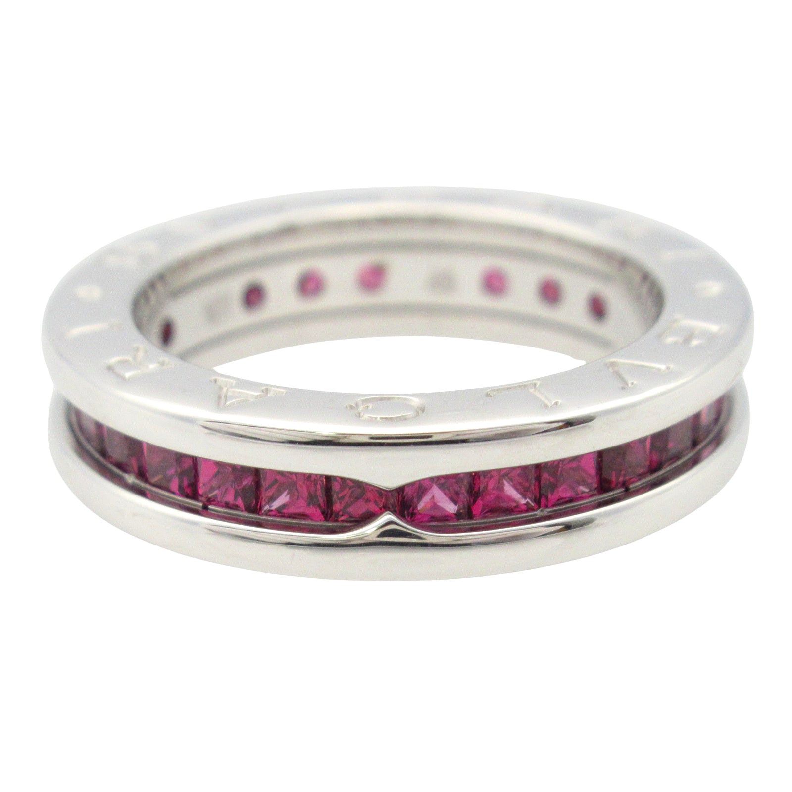 Bvlgari Bvlgari Garnet Ring K18Wg (White Gold) Red Size ONE SIZE - 3 Thumbnail
