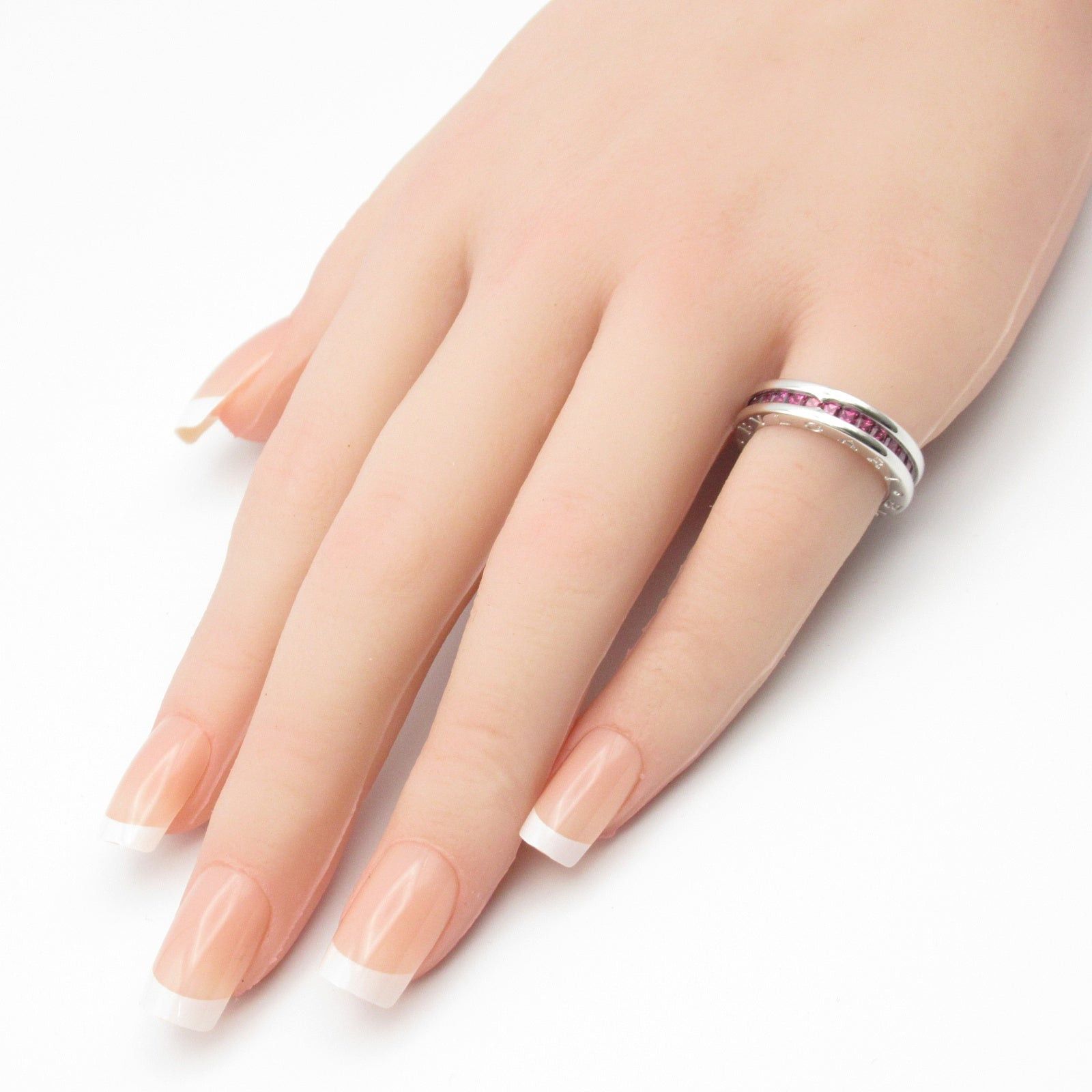 Bvlgari Bvlgari Garnet Ring K18Wg (White Gold) Red Size ONE SIZE - 9 Thumbnail