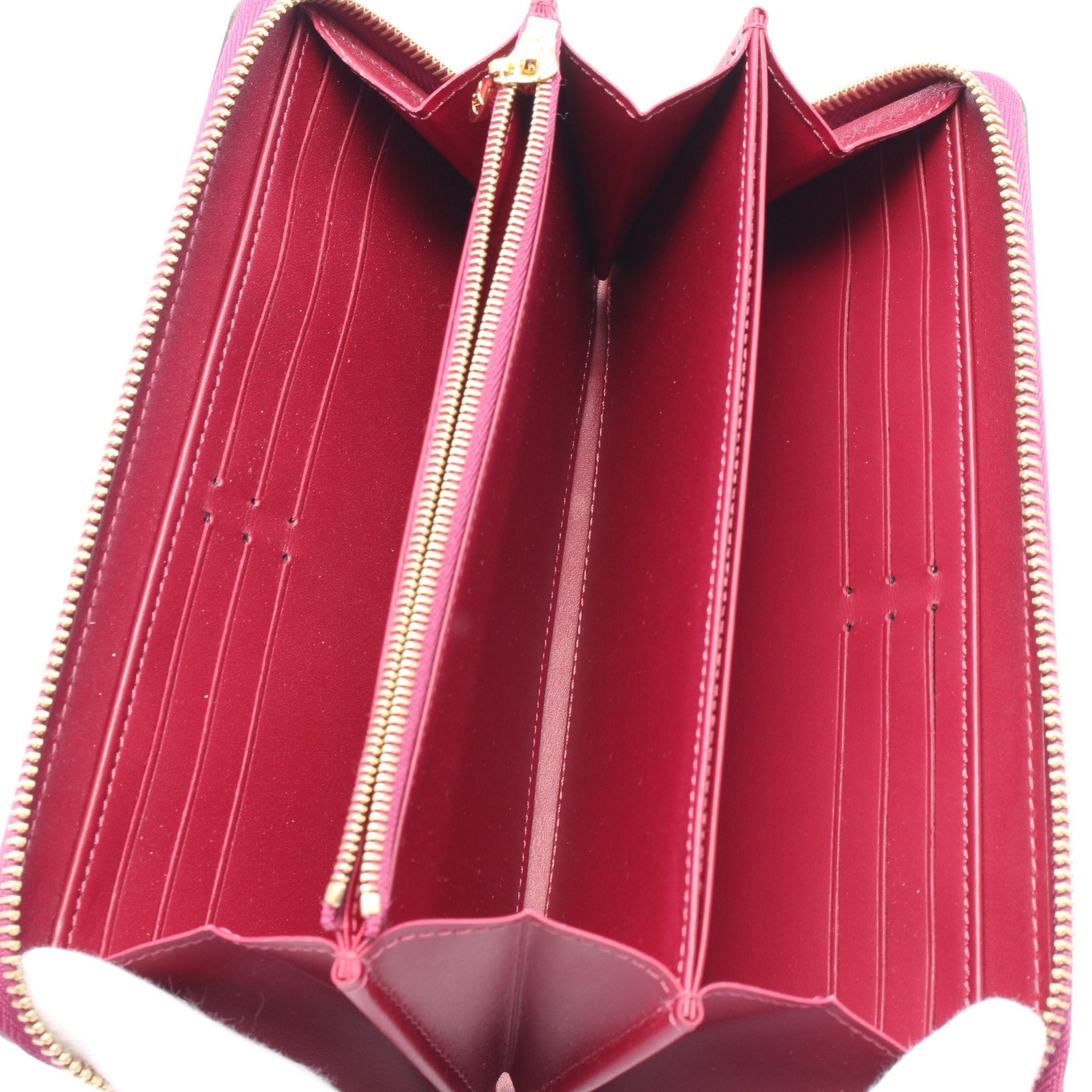 Louis Vuitton Louis Vuitton Zippy Wallet Monogram Vernis Rouge Round Zipper Long Leather Bordeaux Size ONE SIZE - 3 Thumbnail