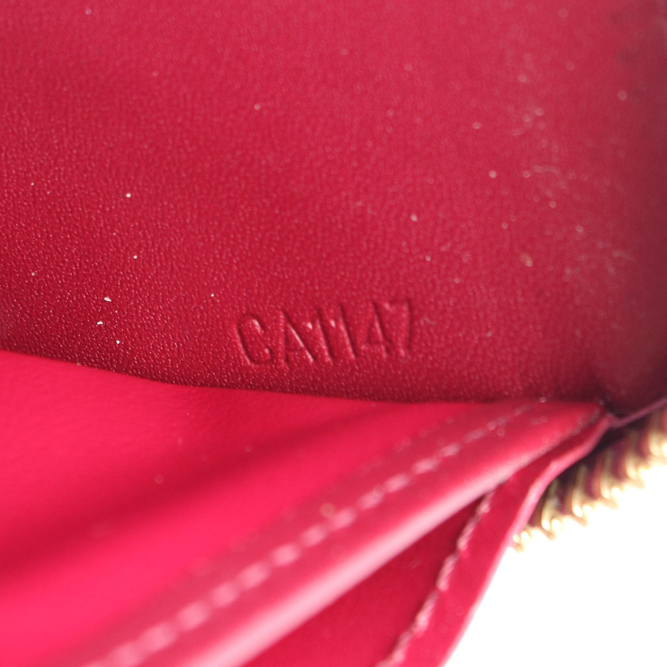Louis Vuitton Louis Vuitton Zippy Wallet Monogram Vernis Rouge Round Zipper Long Leather Bordeaux Size ONE SIZE - 5 Thumbnail