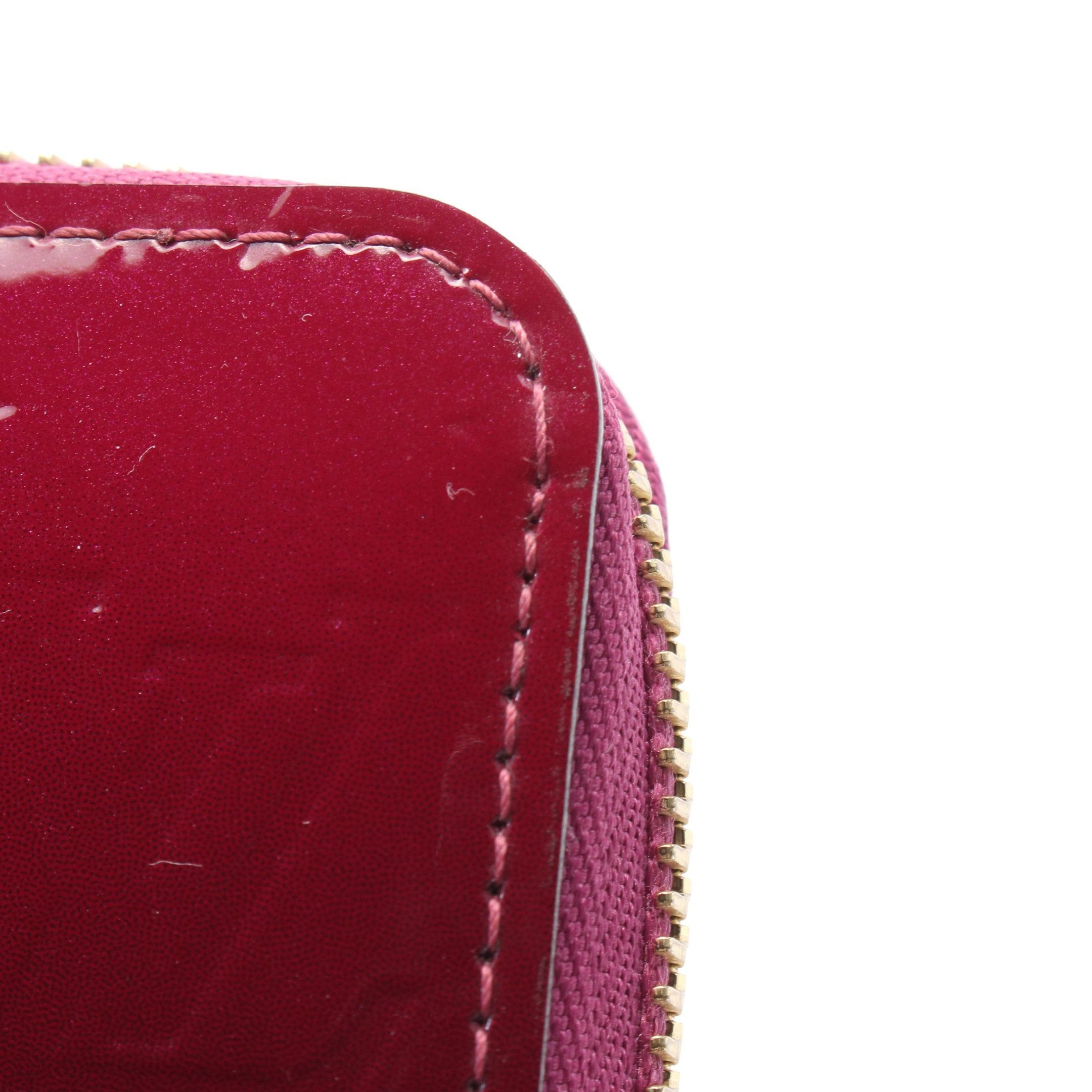 Louis Vuitton Louis Vuitton Zippy Wallet Monogram Vernis Rouge Round Zipper Long Leather Bordeaux Size ONE SIZE - 6 Thumbnail