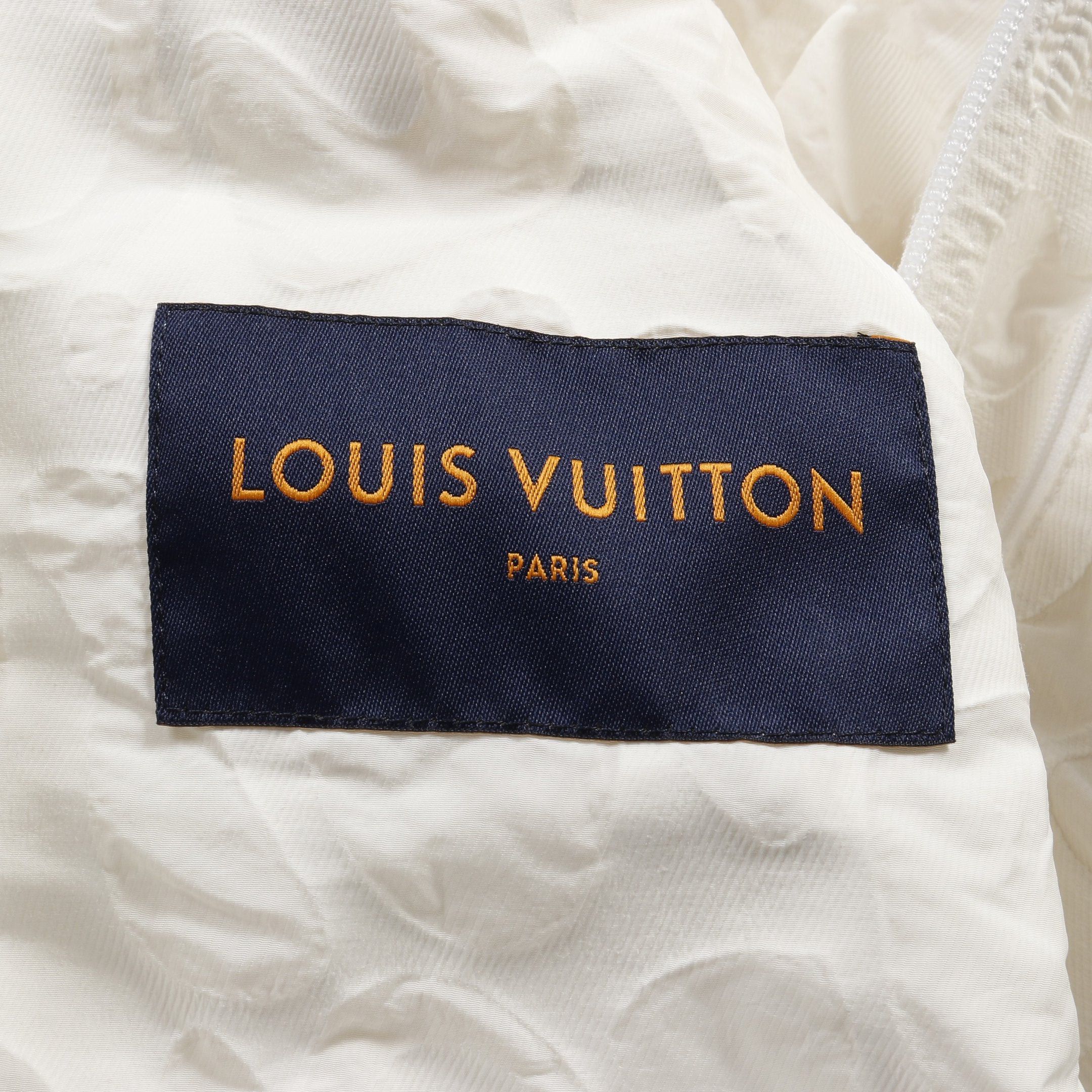 Louis Vuitton Louis Vuitton Jacket All-Over Pattern Nylon Cotton Off White Hooded Size ONE SIZE - 3 Thumbnail