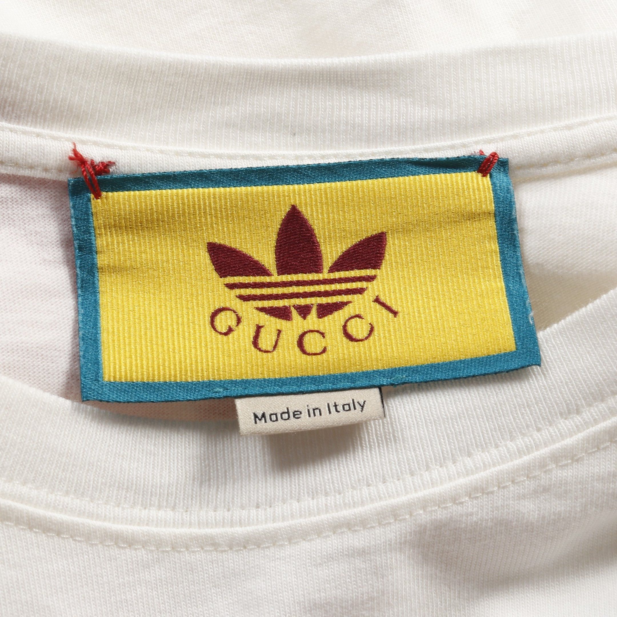 Gucci Gucci Gucci * Adidas Trefoil T-Shirt Crew Neck Cotton White Multicolor Size ONE SIZE - 3 Thumbnail