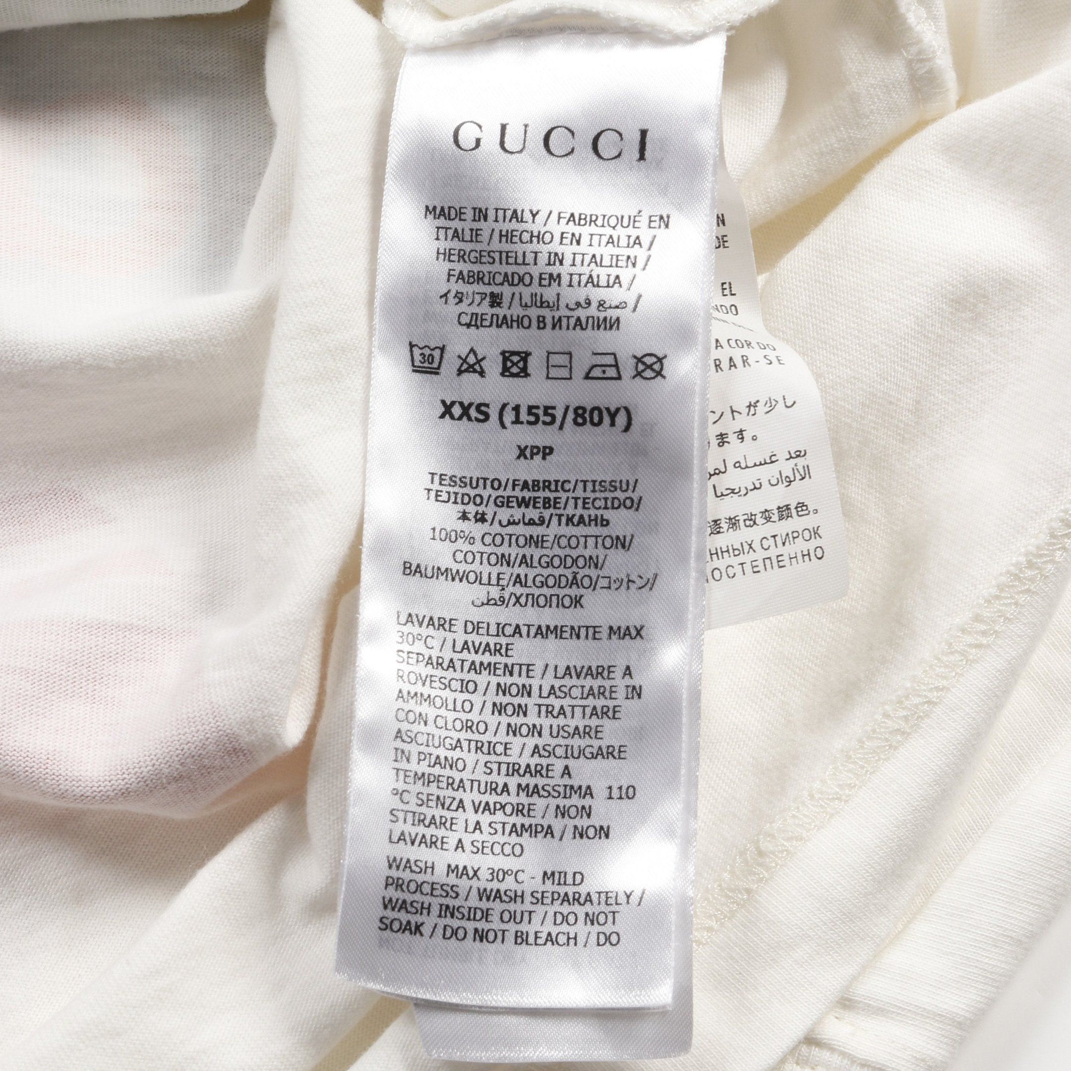 Gucci Gucci Gucci * Adidas Trefoil T-Shirt Crew Neck Cotton White Multicolor Size ONE SIZE - 4 Thumbnail