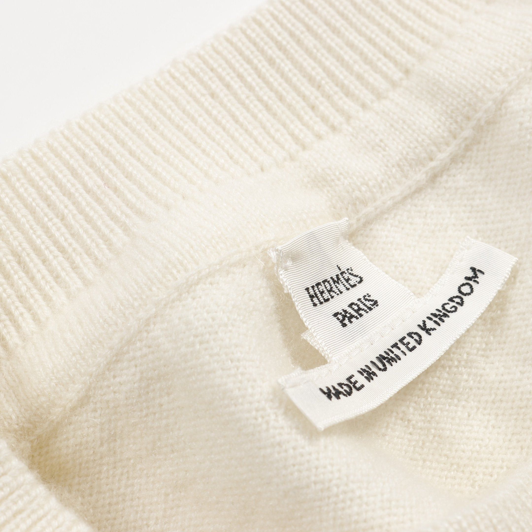 Hermes Hermes H Lift Knit Cashmere Ivory Size ONE SIZE - 8 Thumbnail