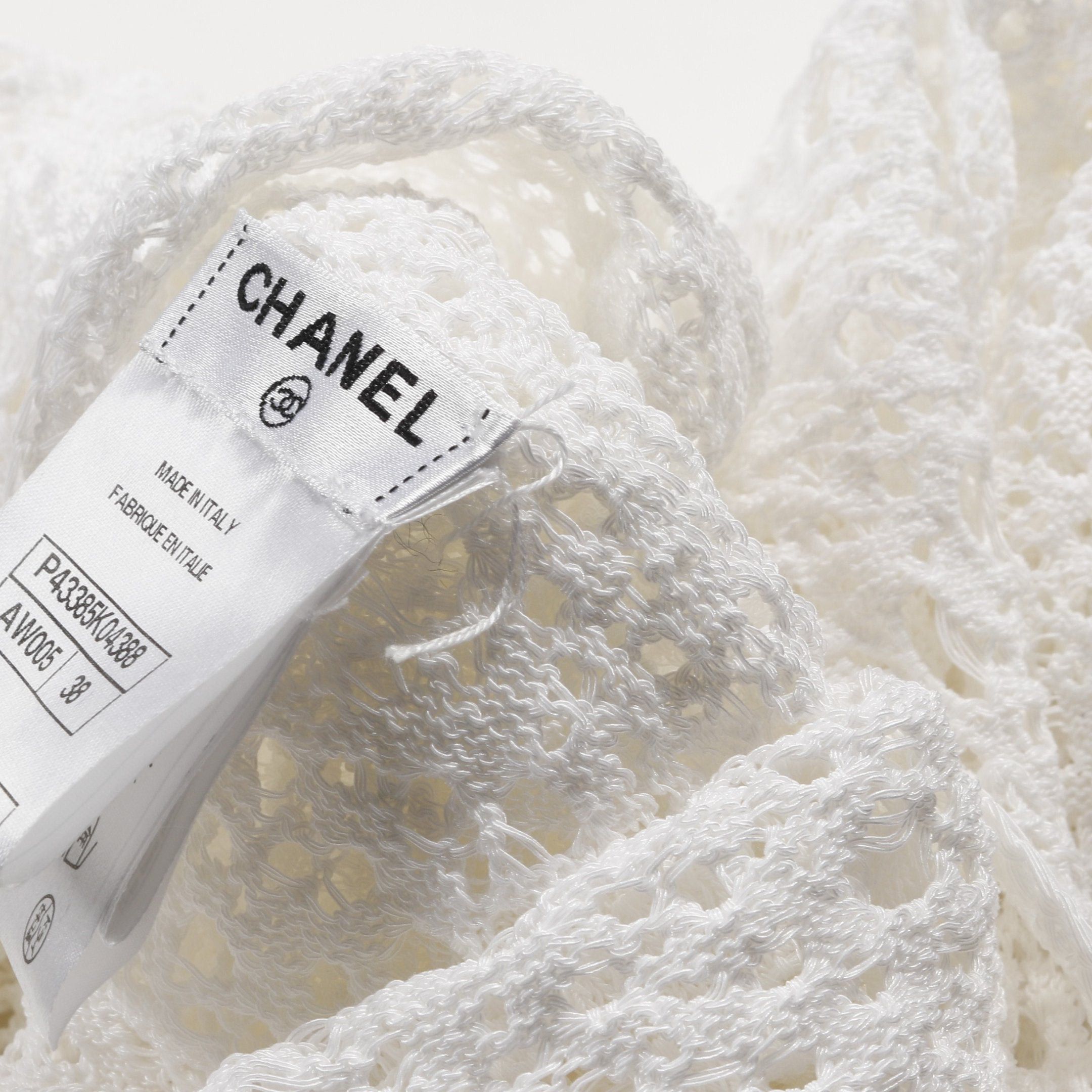 Chanel Chanel Cut And Sew Total Race Asymmetry Cotton Nylon White 12P Size ONE SIZE - 8 Thumbnail