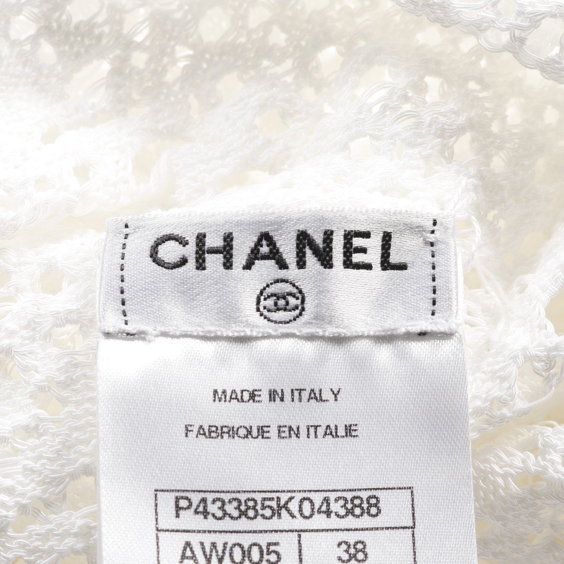 Chanel Chanel Cut And Sew Total Race Asymmetry Cotton Nylon White 12P Size ONE SIZE - 3 Thumbnail