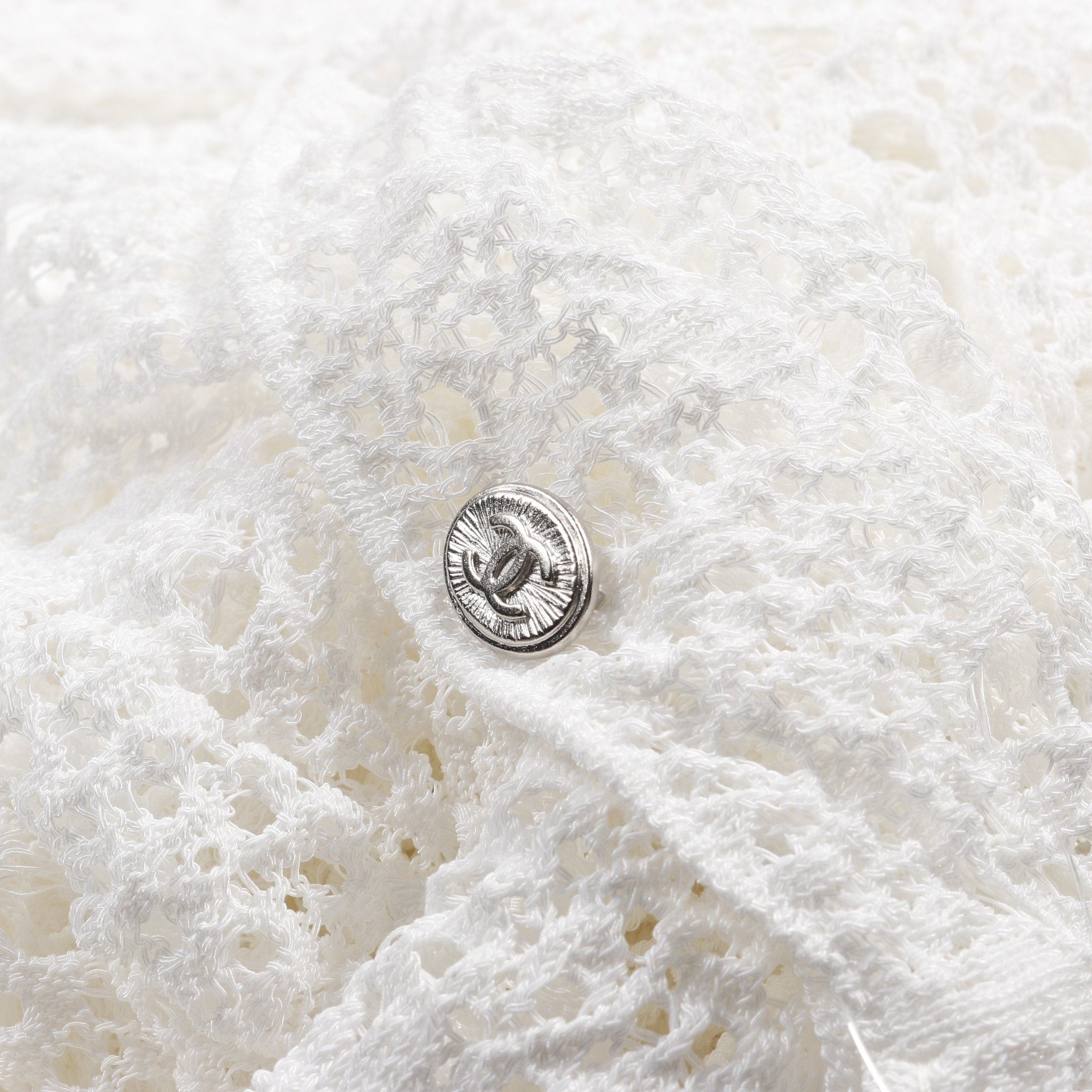 Chanel Chanel Cut And Sew Total Race Asymmetry Cotton Nylon White 12P Size ONE SIZE - 9 Thumbnail