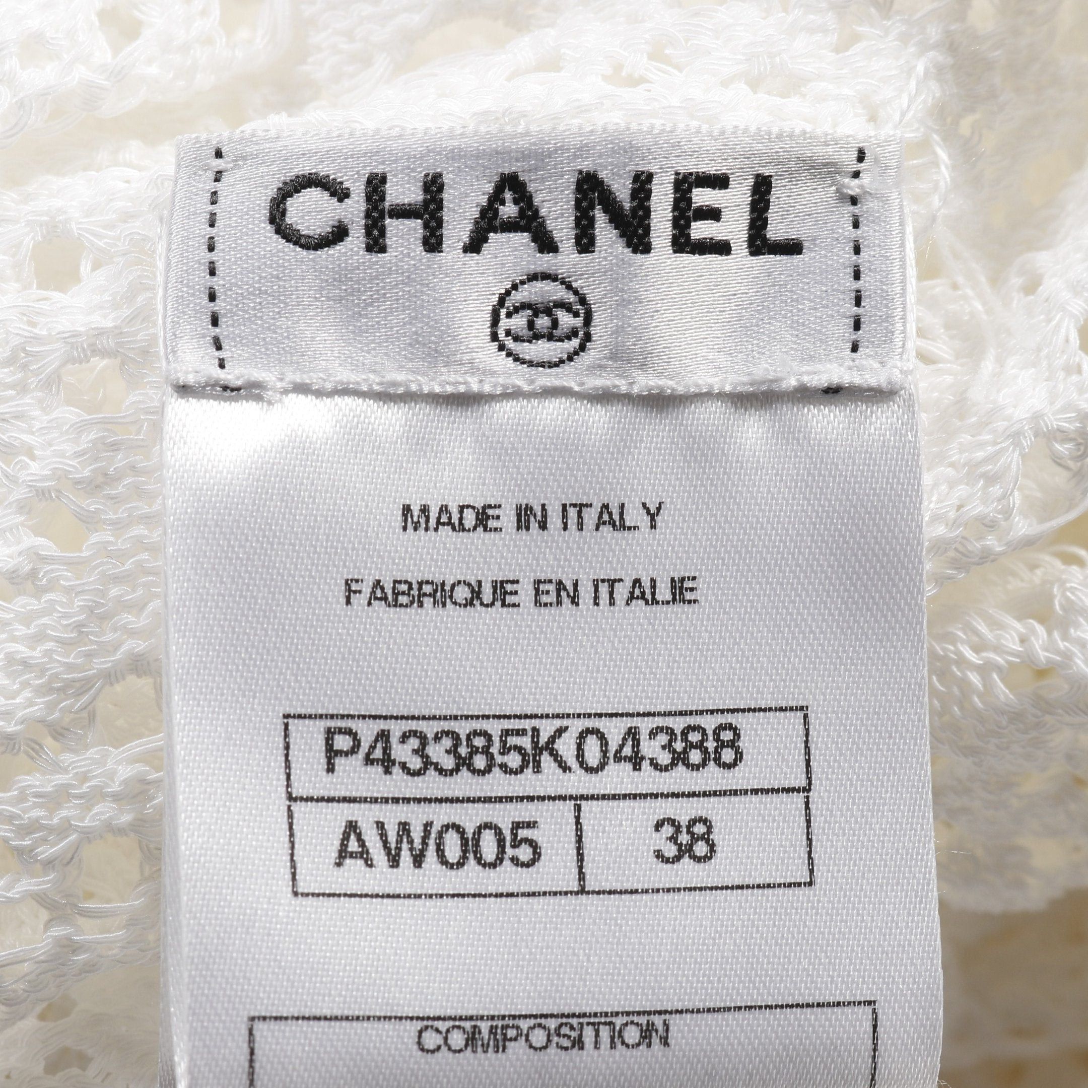 Chanel Chanel Cut And Sew Total Race Asymmetry Cotton Nylon White 12P Size ONE SIZE - 5 Thumbnail