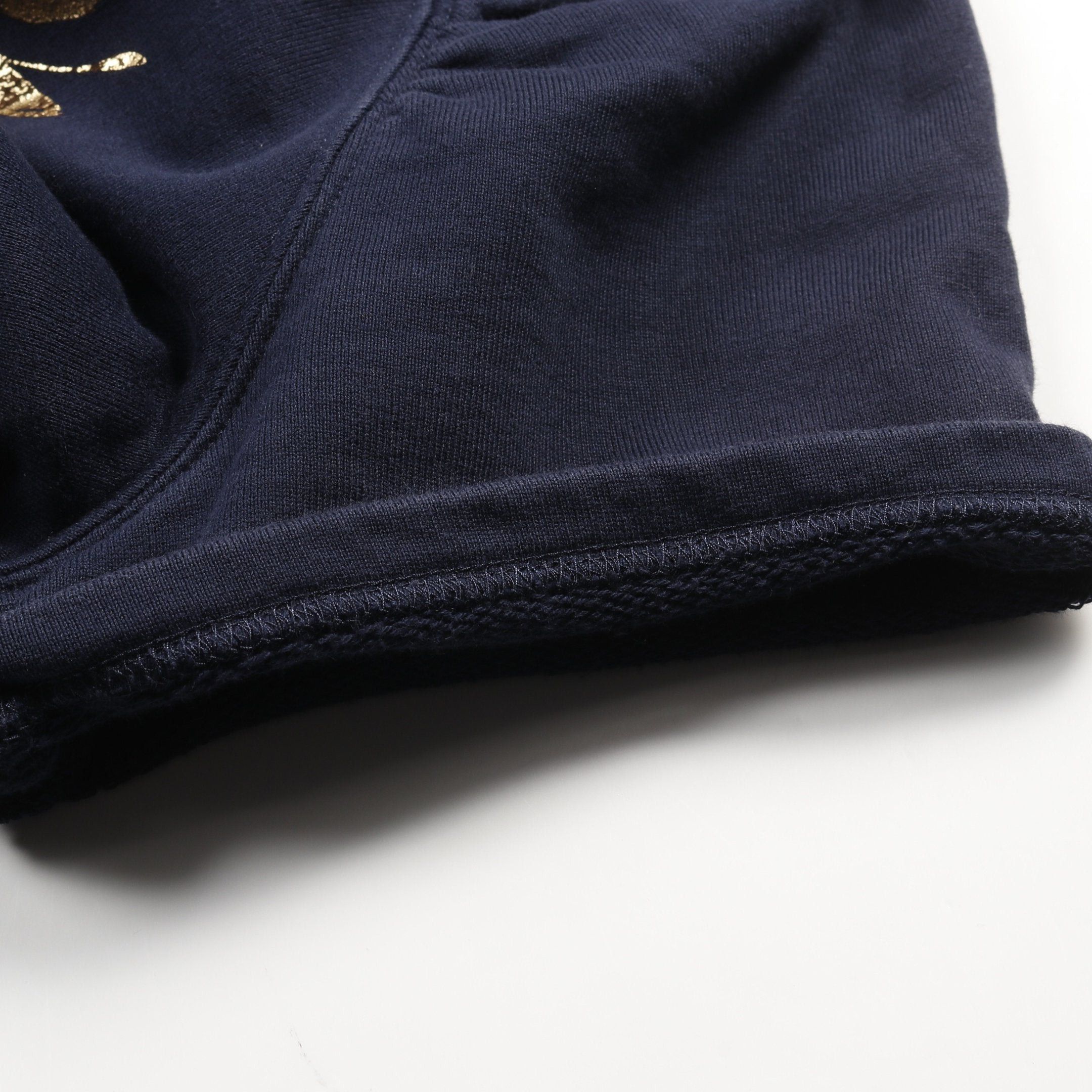 Chanel Chanel Coco Mark Sweatshirt Raglan Sleeve Gather Cotton Dark Navy Size ONE SIZE - 9 Thumbnail