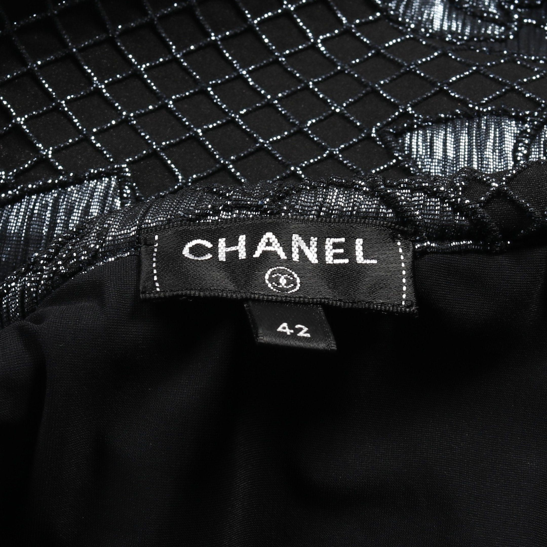 Chanel Chanel Camellia Cut And Sew Rame Nylon Black Blue Gray Size ONE SIZE - 3 Thumbnail