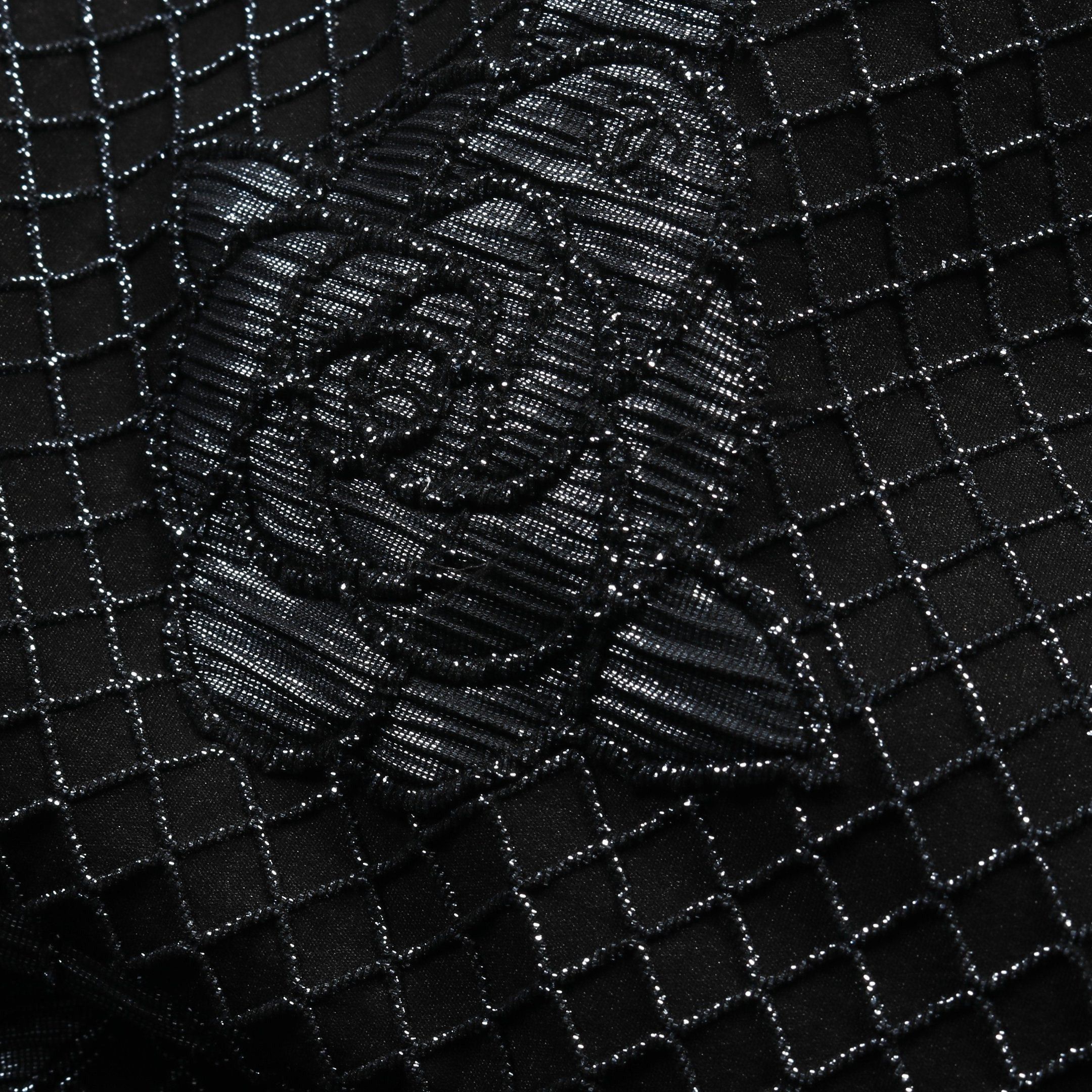 Chanel Chanel Camellia Cut And Sew Rame Nylon Black Blue Gray Size ONE SIZE - 8 Thumbnail