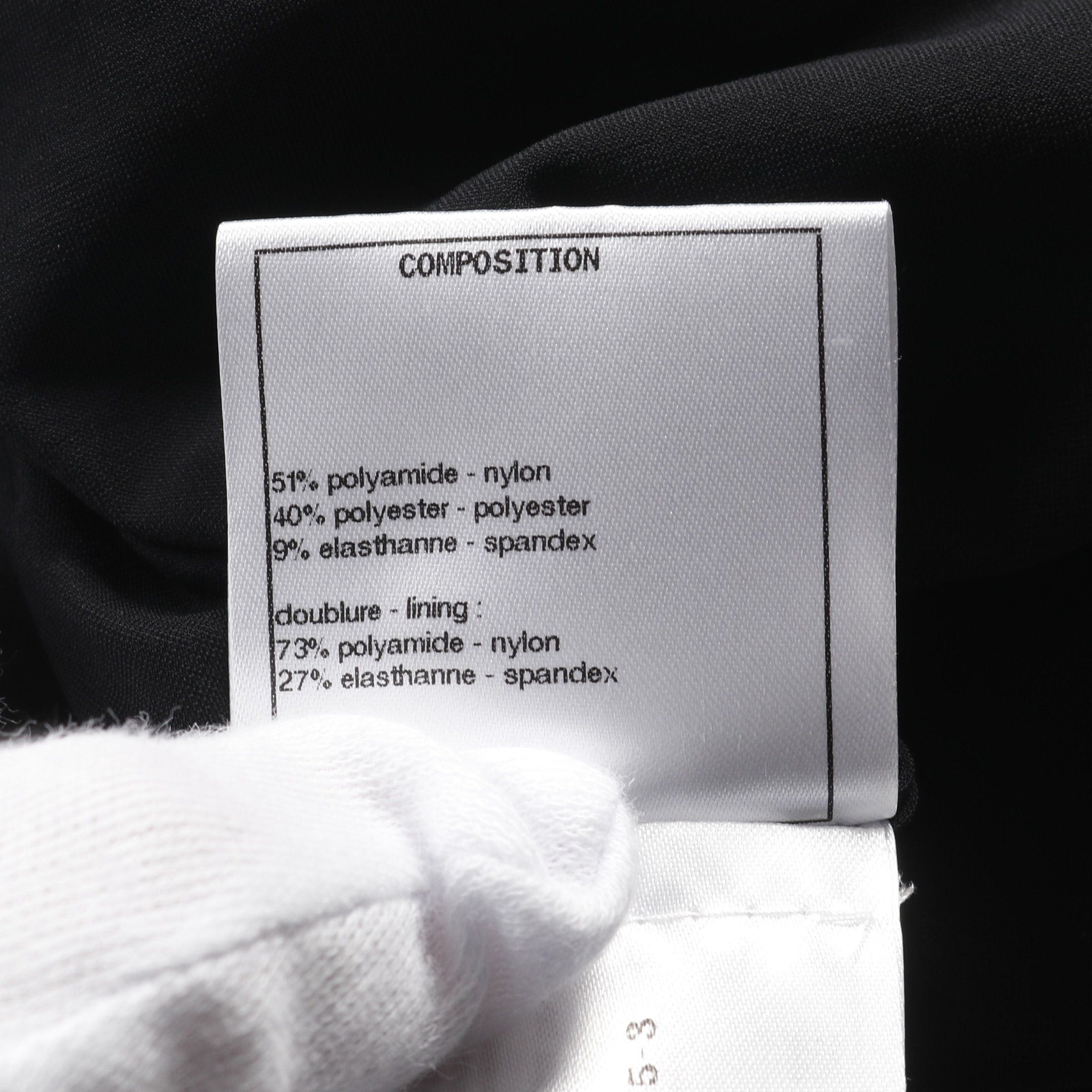 Chanel Chanel Camellia Cut And Sew Rame Nylon Black Blue Gray Size ONE SIZE - 4 Thumbnail