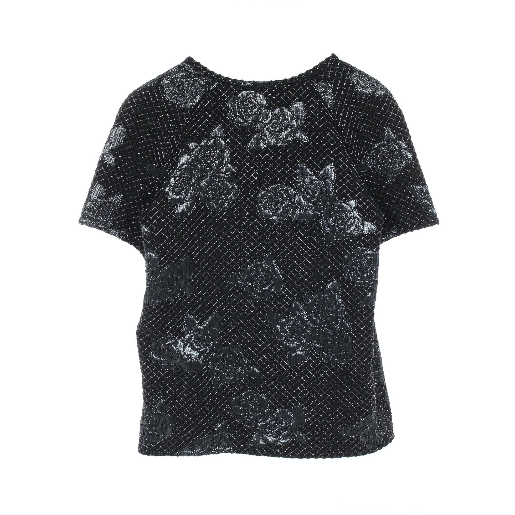Chanel Chanel Camellia Cut And Sew Rame Nylon Black Blue Gray Size ONE SIZE - 2 Thumbnail