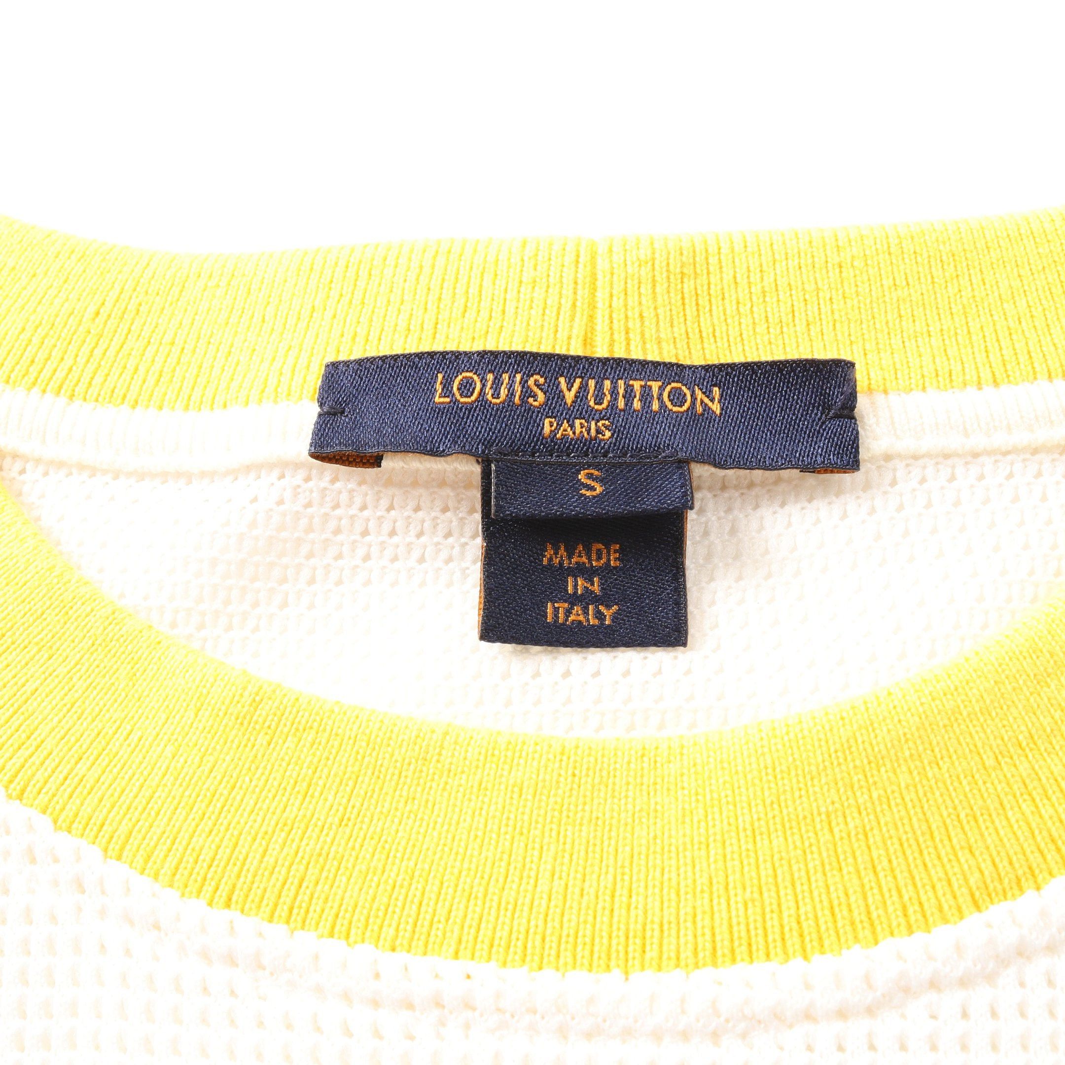 Louis Vuitton Louis Vuitton Monogram T-Shirt Nylon White Multicolor Mesh Color-Block Size ONE SIZE - 3 Thumbnail