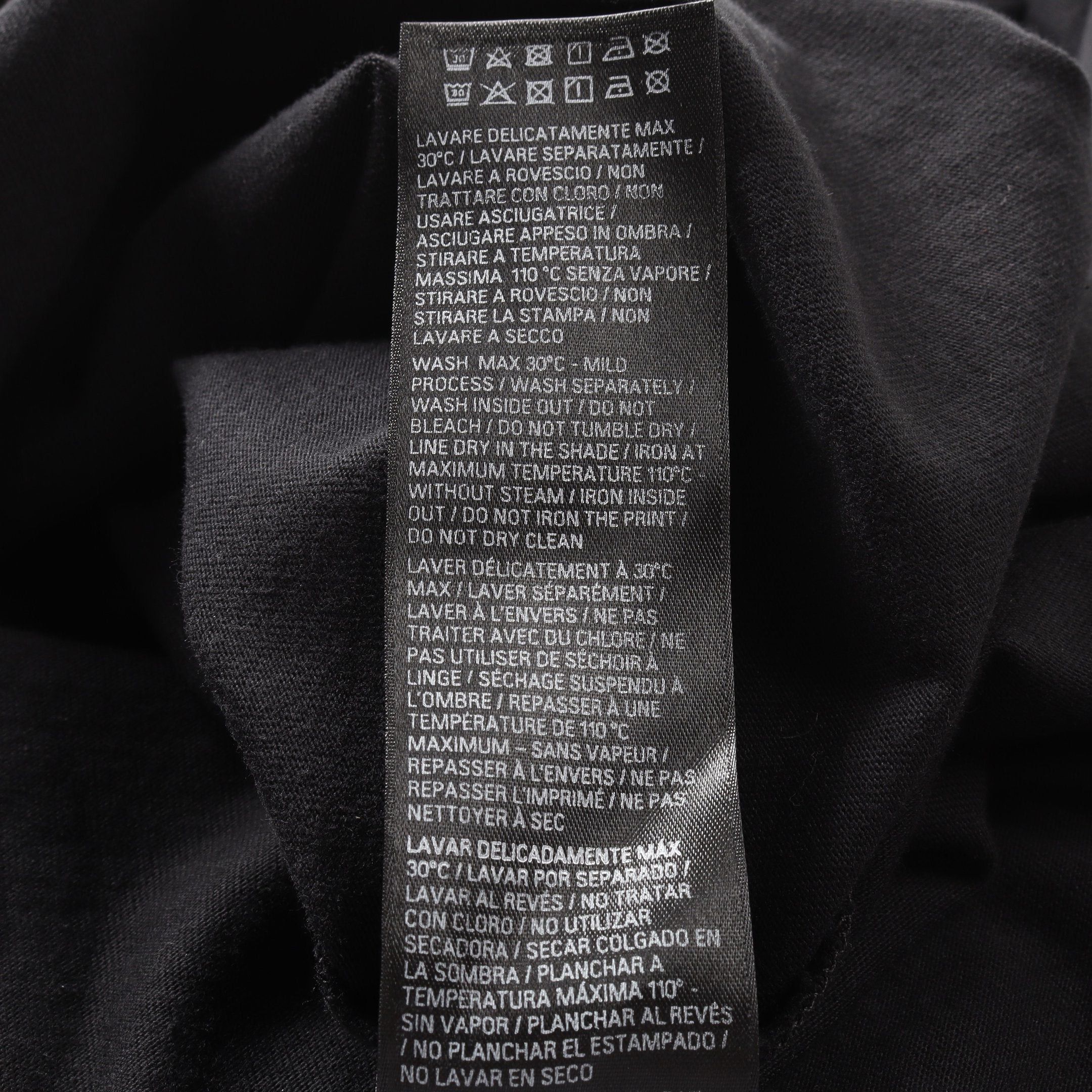 Balenciaga Balenciaga Metal Logo T-Shirt Cotton Black Damage Processing Size ONE SIZE - 6 Thumbnail
