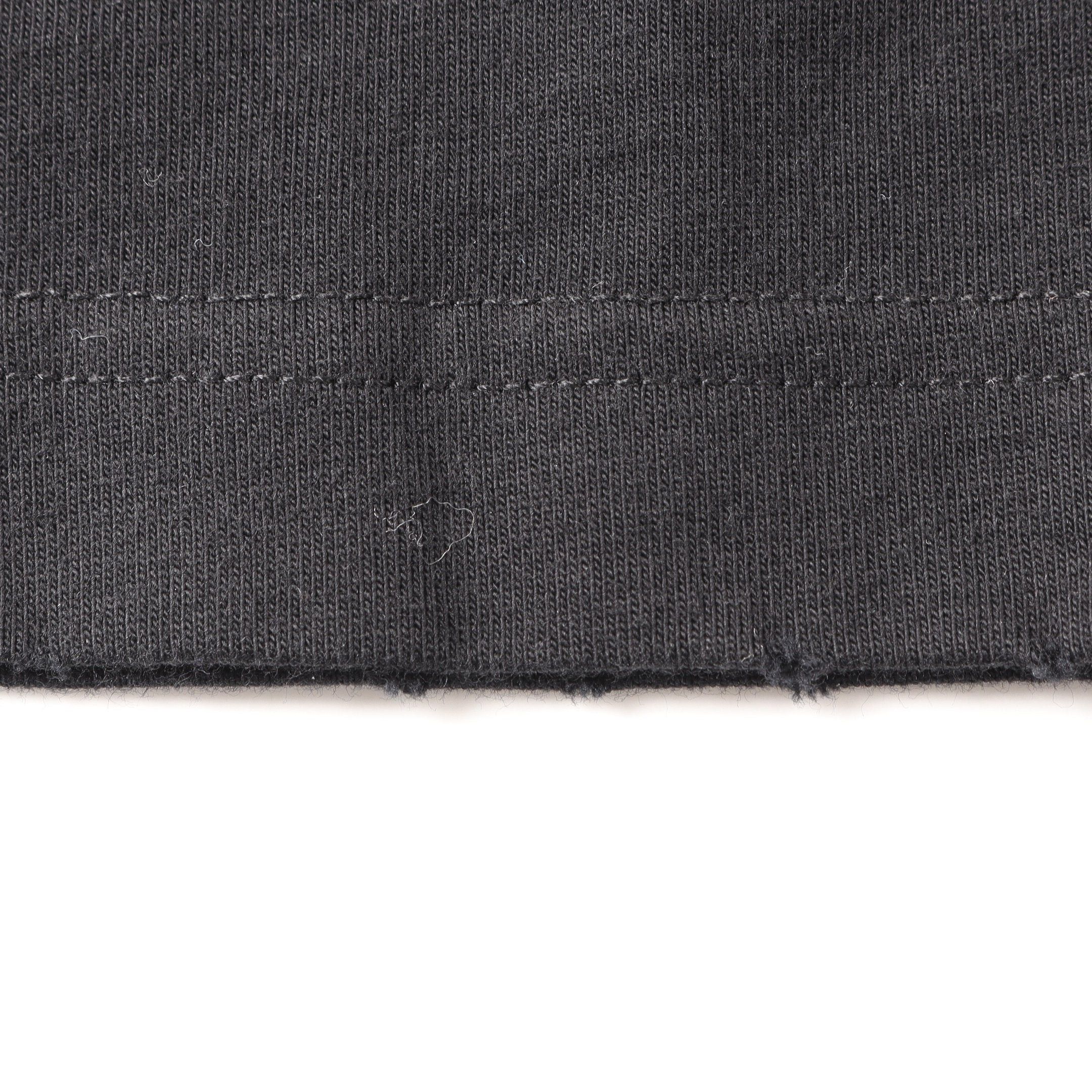 Balenciaga Balenciaga Metal Logo T-Shirt Cotton Black Damage Processing Size ONE SIZE - 9 Thumbnail