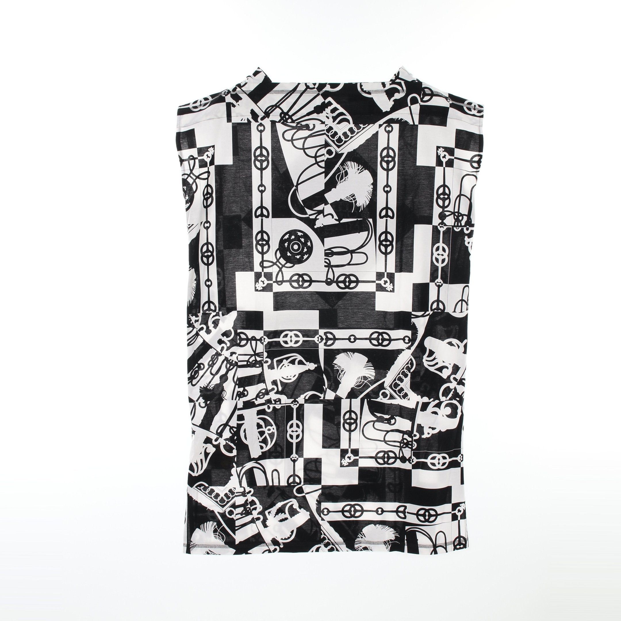 Hermes Hermes Cliquetis One Piece Cotton Black White Size ONE SIZE - 2 Thumbnail