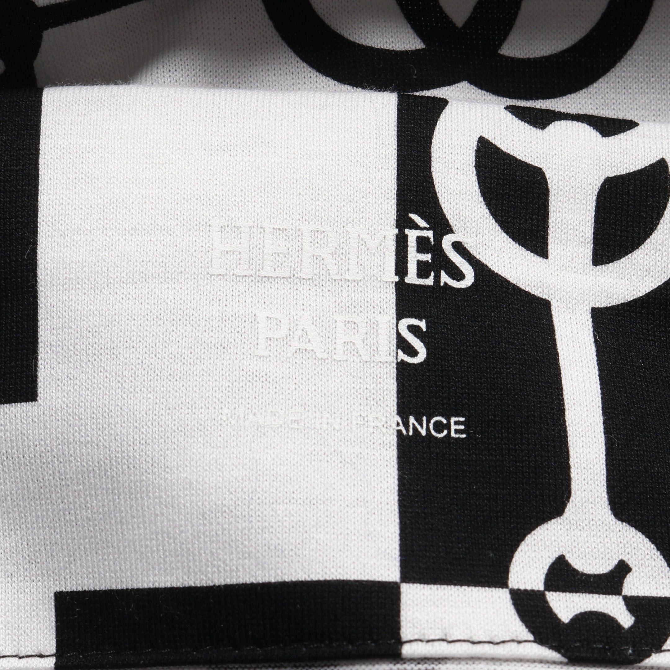 Hermes Hermes Cliquetis One Piece Cotton Black White Size ONE SIZE - 3 Thumbnail