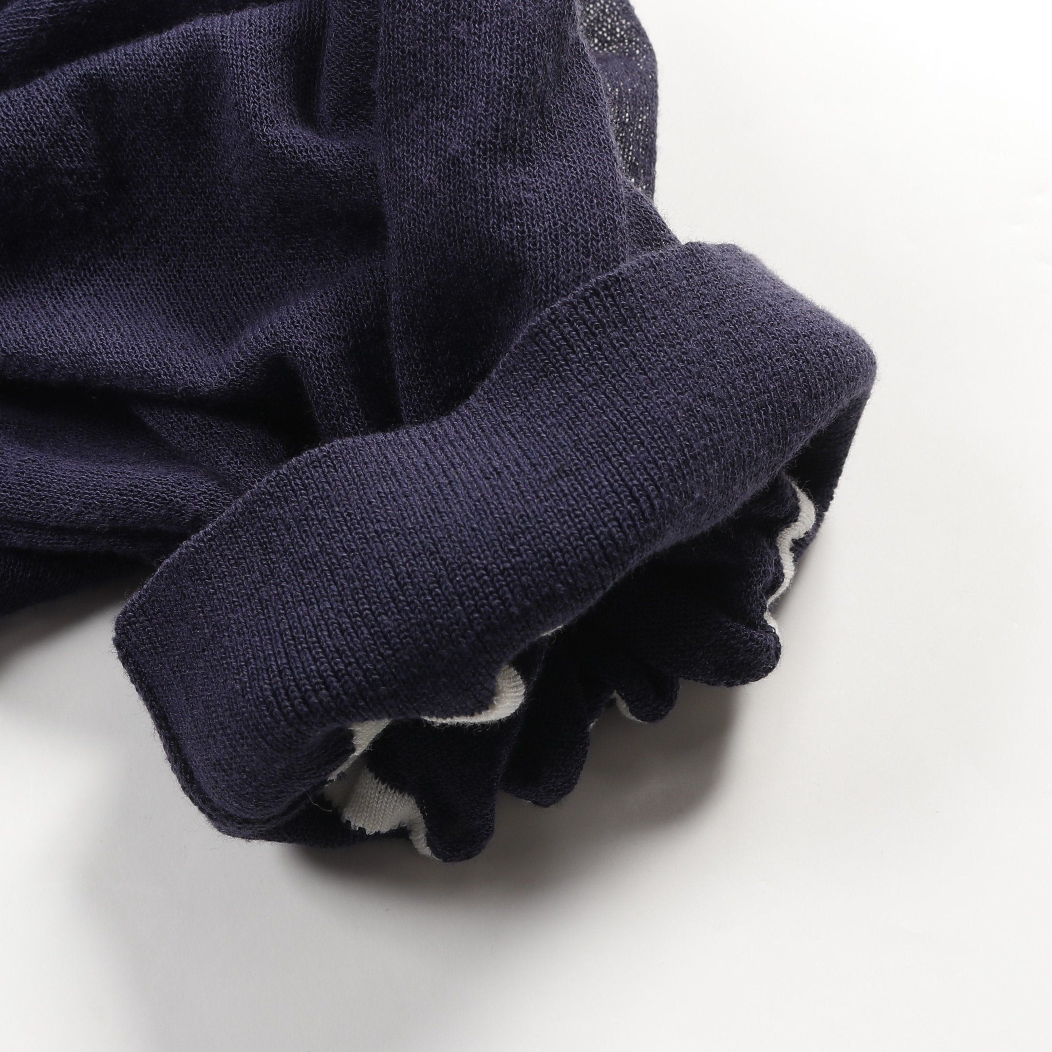 Hermes Hermes One Piece See-Through Gather Cotton Nylon Navy Size ONE SIZE - 5 Thumbnail