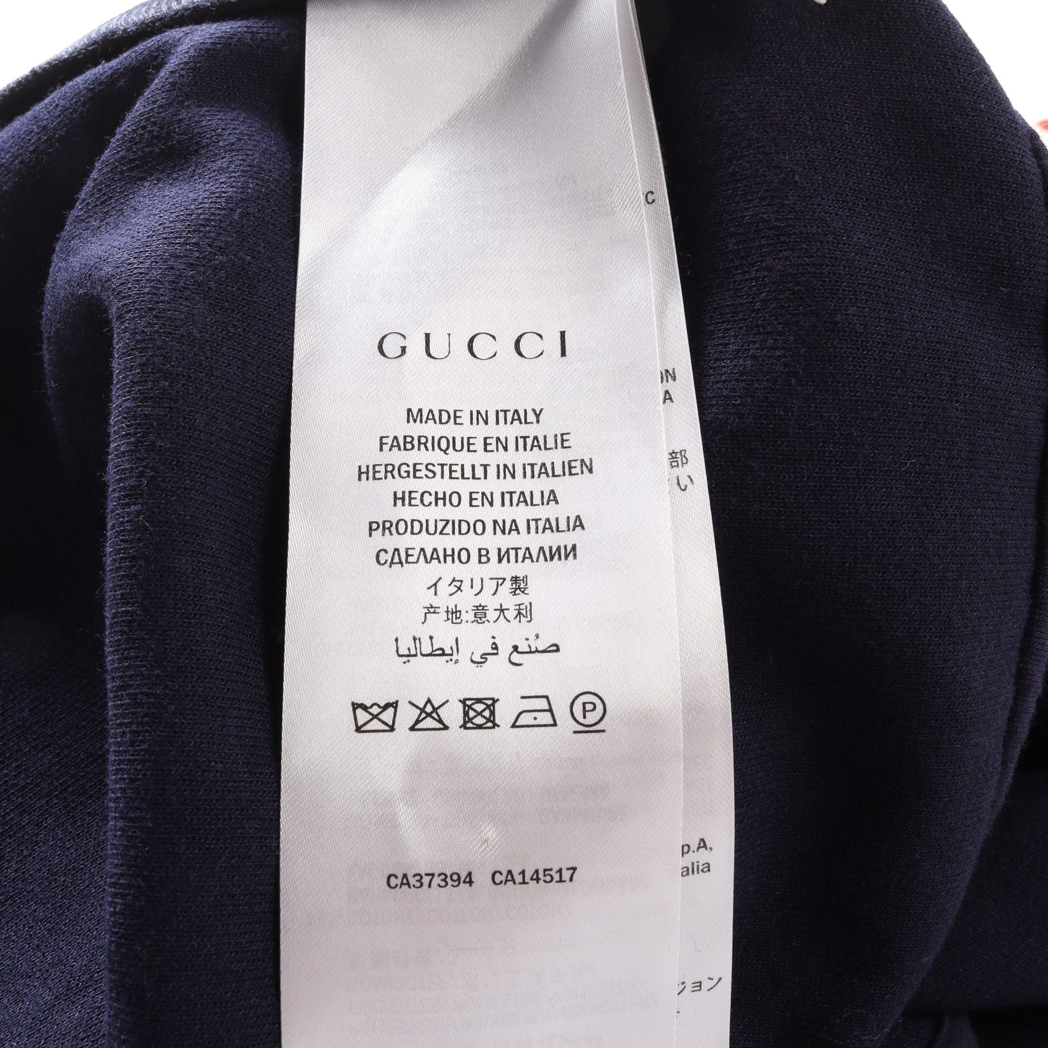 Gucci Gucci Interlocking G One Piece Lace Cotton Navy Red Ivory Tricolor Color-Block Size ONE SIZE - 5 Thumbnail