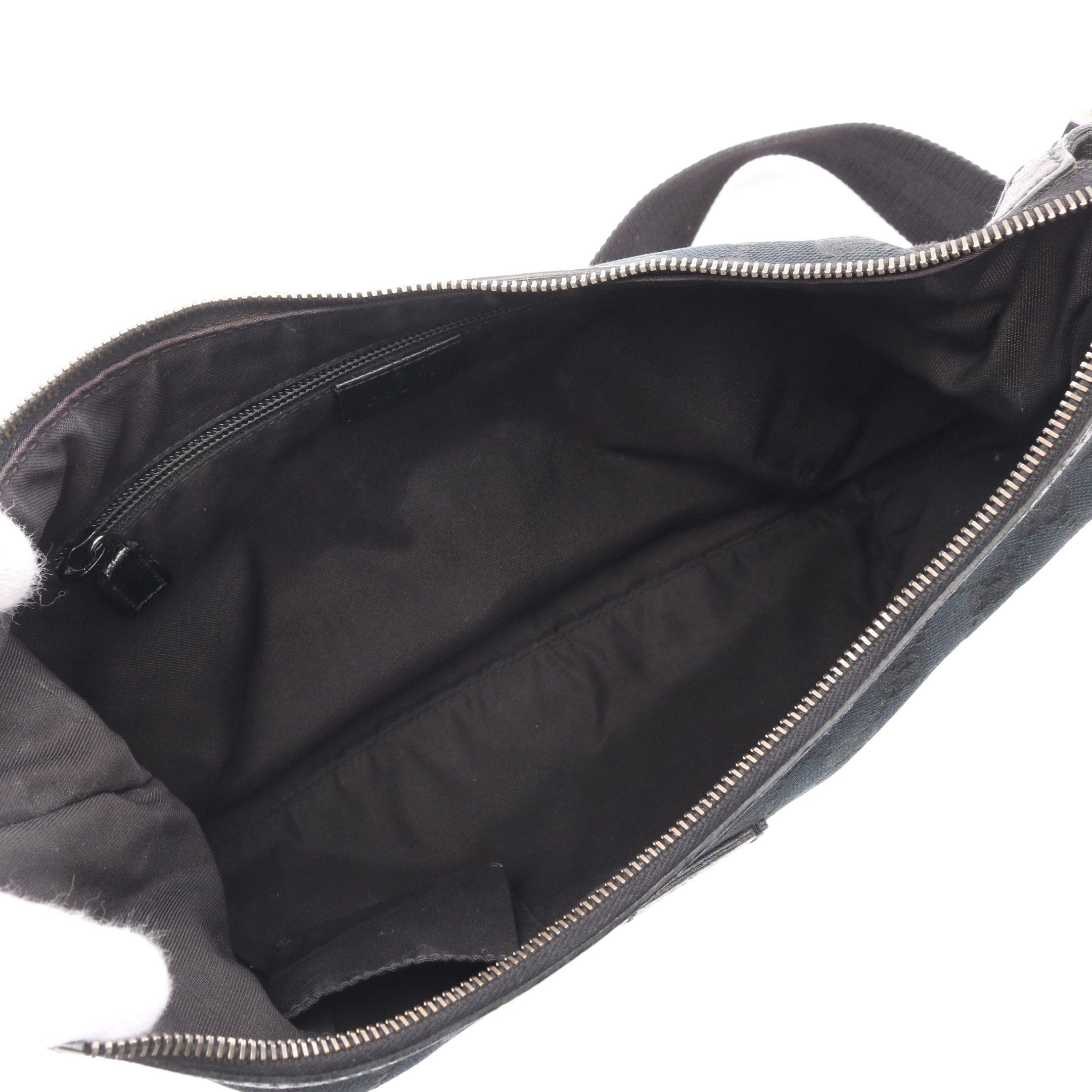 Gucci Gucci Gg Canvas Shoulder Bag Leather Black Size ONE SIZE - 3 Thumbnail