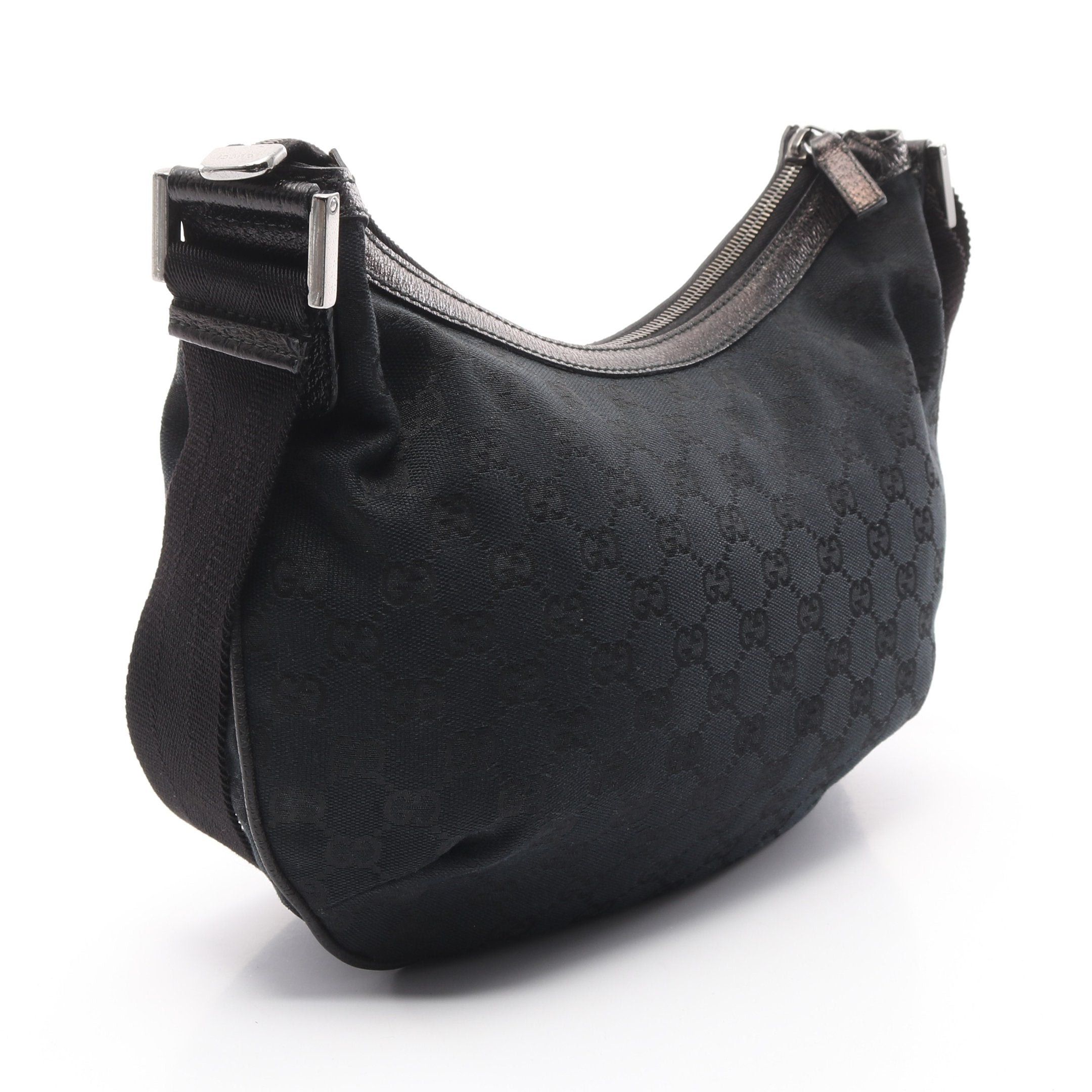 Gucci Gucci Gg Canvas Shoulder Bag Leather Black Size ONE SIZE - 2 Thumbnail