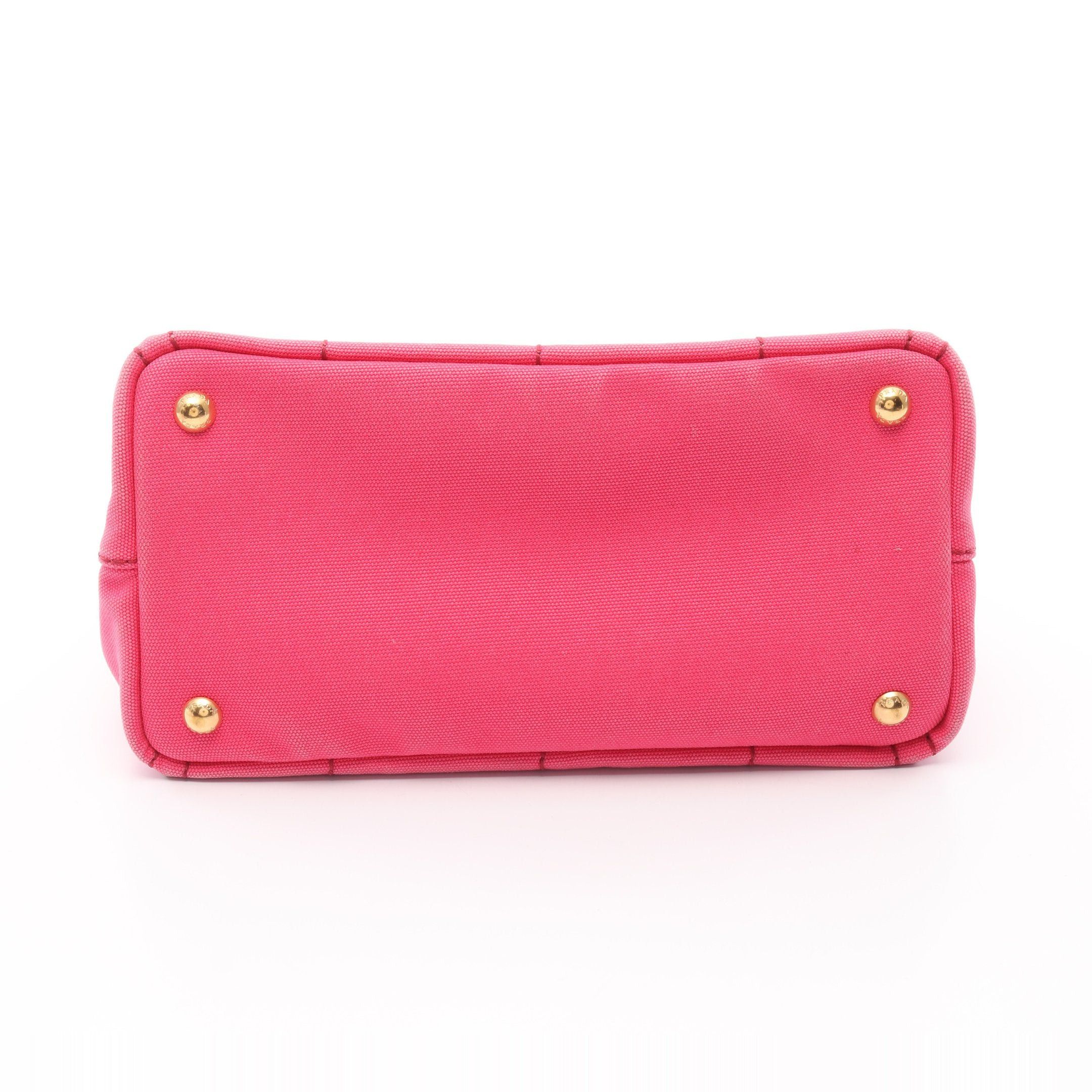 Prada Prada Canapa Kanapa Handbag Tote Bag Canvas Pink Purple Size ONE SIZE - 11 Thumbnail