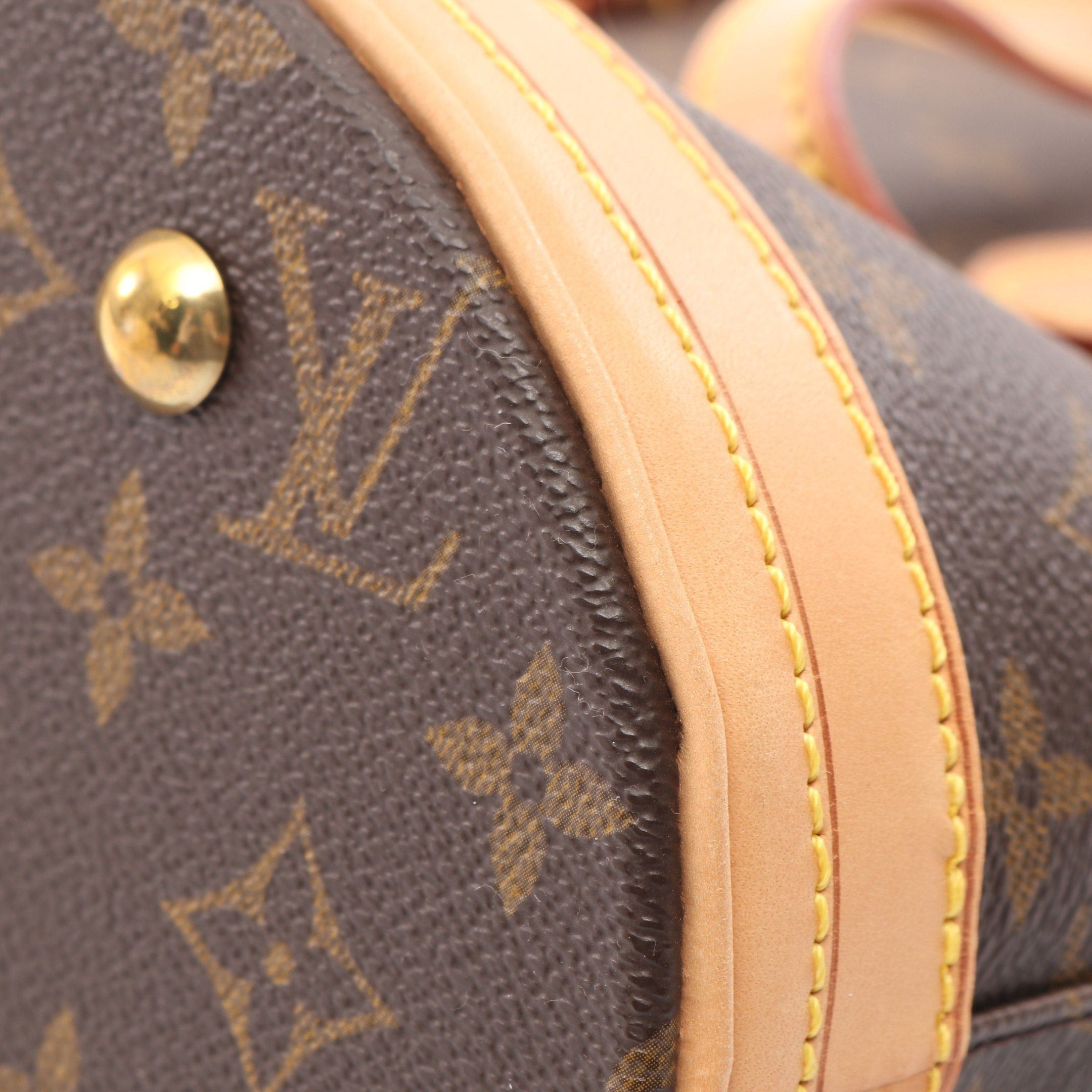Louis Vuitton Louis Vuitton Bucket Pm Monogram Handbag Leather Brown Size ONE SIZE - 9 Thumbnail