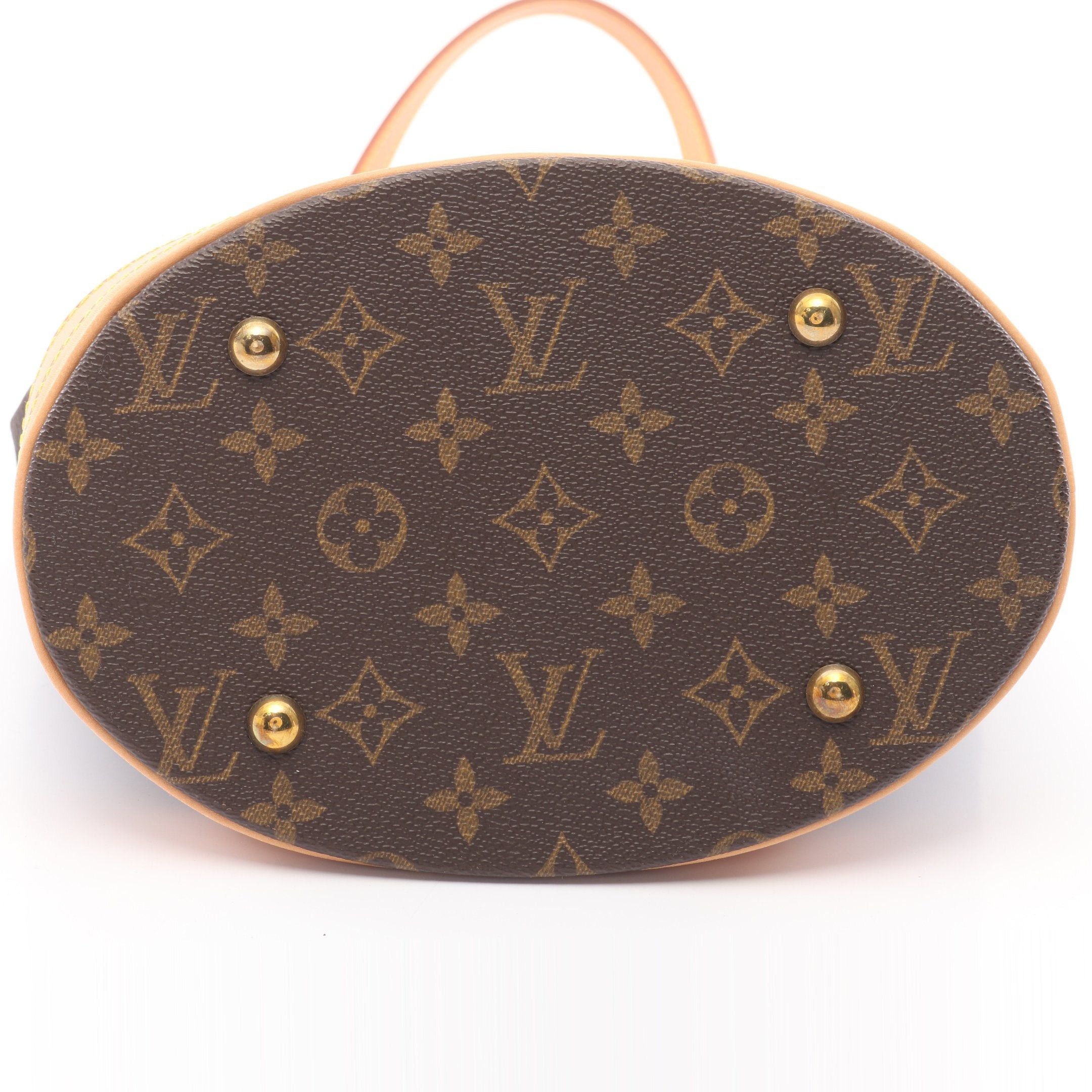 Louis Vuitton Louis Vuitton Bucket Pm Monogram Handbag Leather Brown Size ONE SIZE - 10 Thumbnail