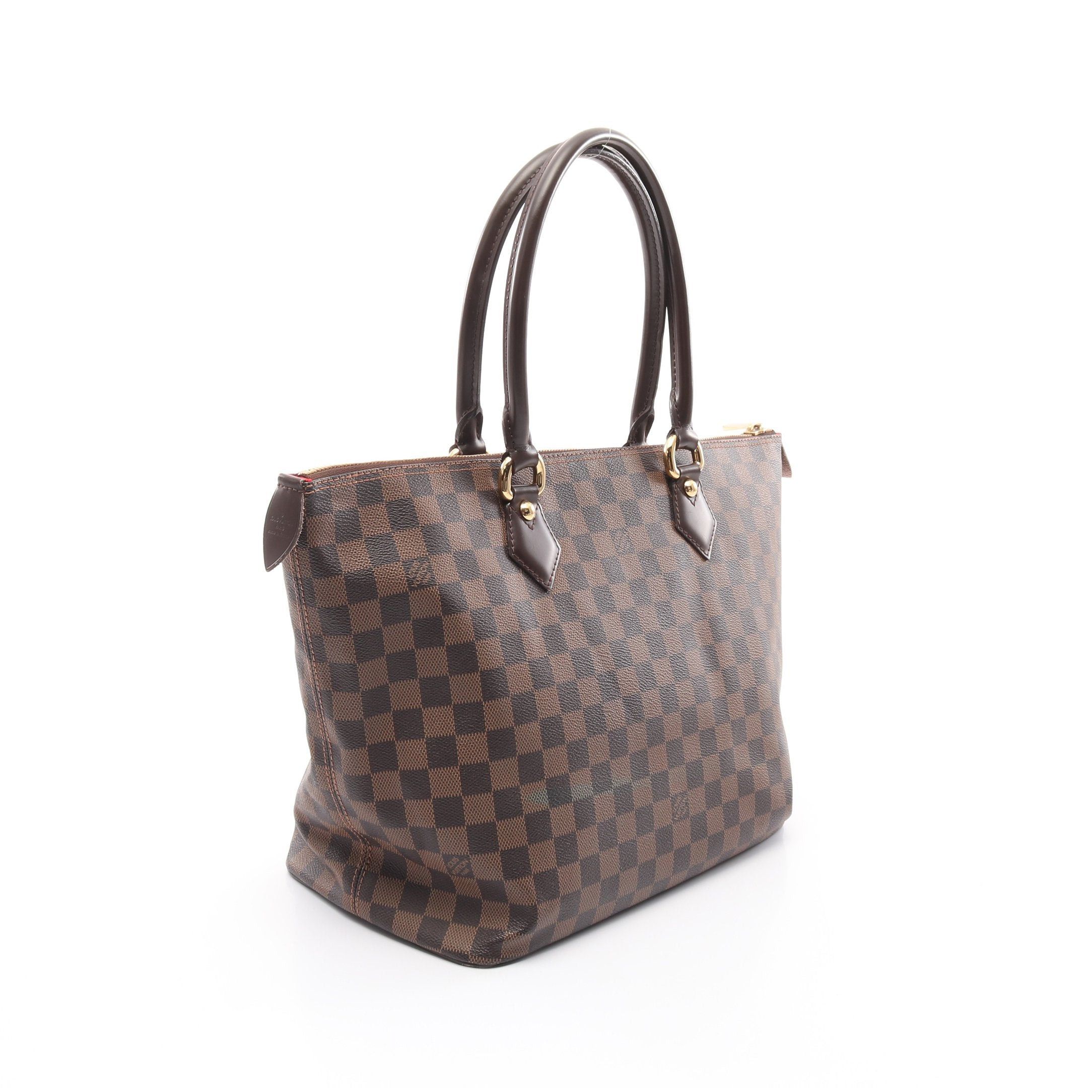 Louis Vuitton Louis Vuitton Saleya Mm Damier Ebene Handbag Tote Bag Leather Brown Size ONE SIZE - 2 Thumbnail