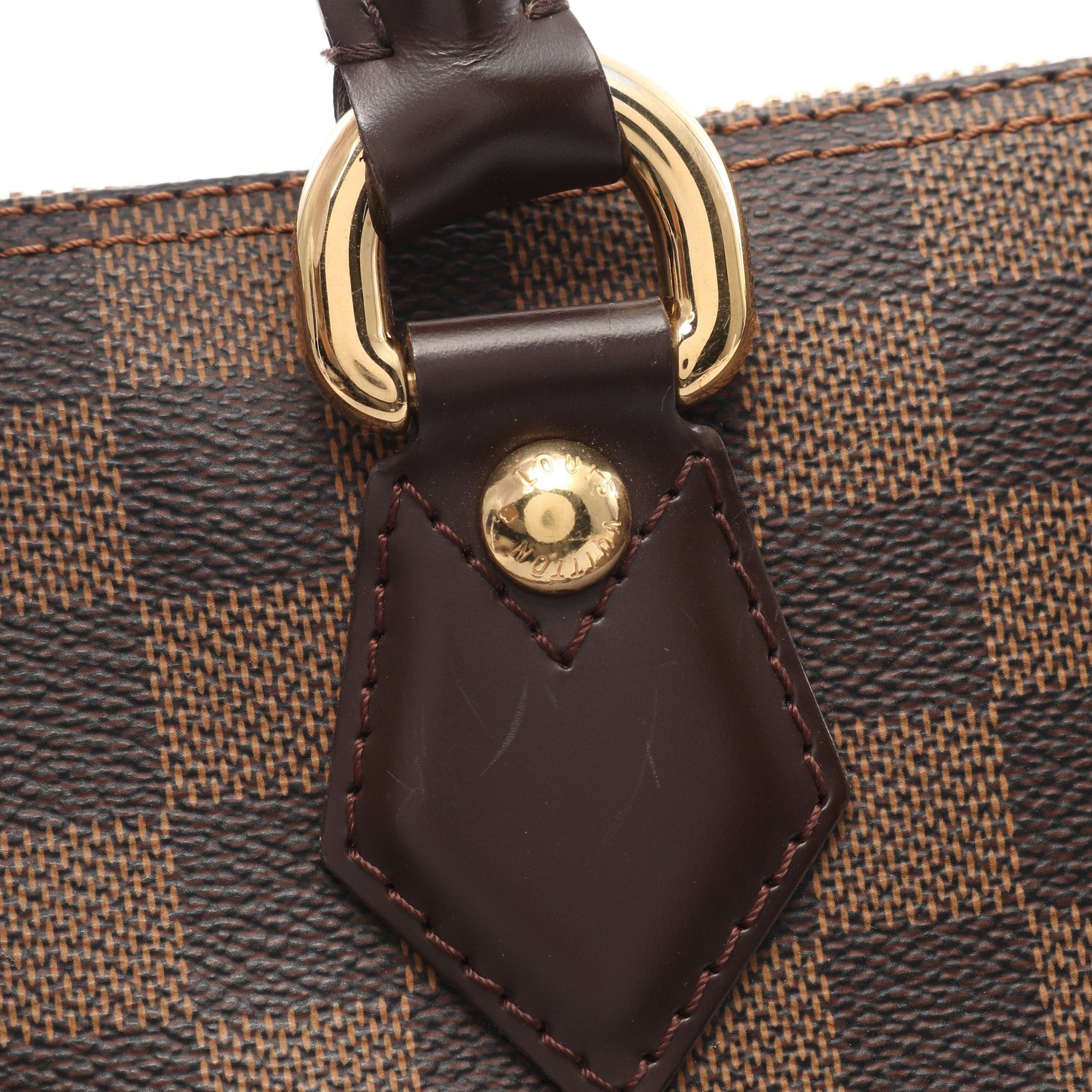 Louis Vuitton Louis Vuitton Saleya Mm Damier Ebene Handbag Tote Bag Leather Brown Size ONE SIZE - 8 Thumbnail