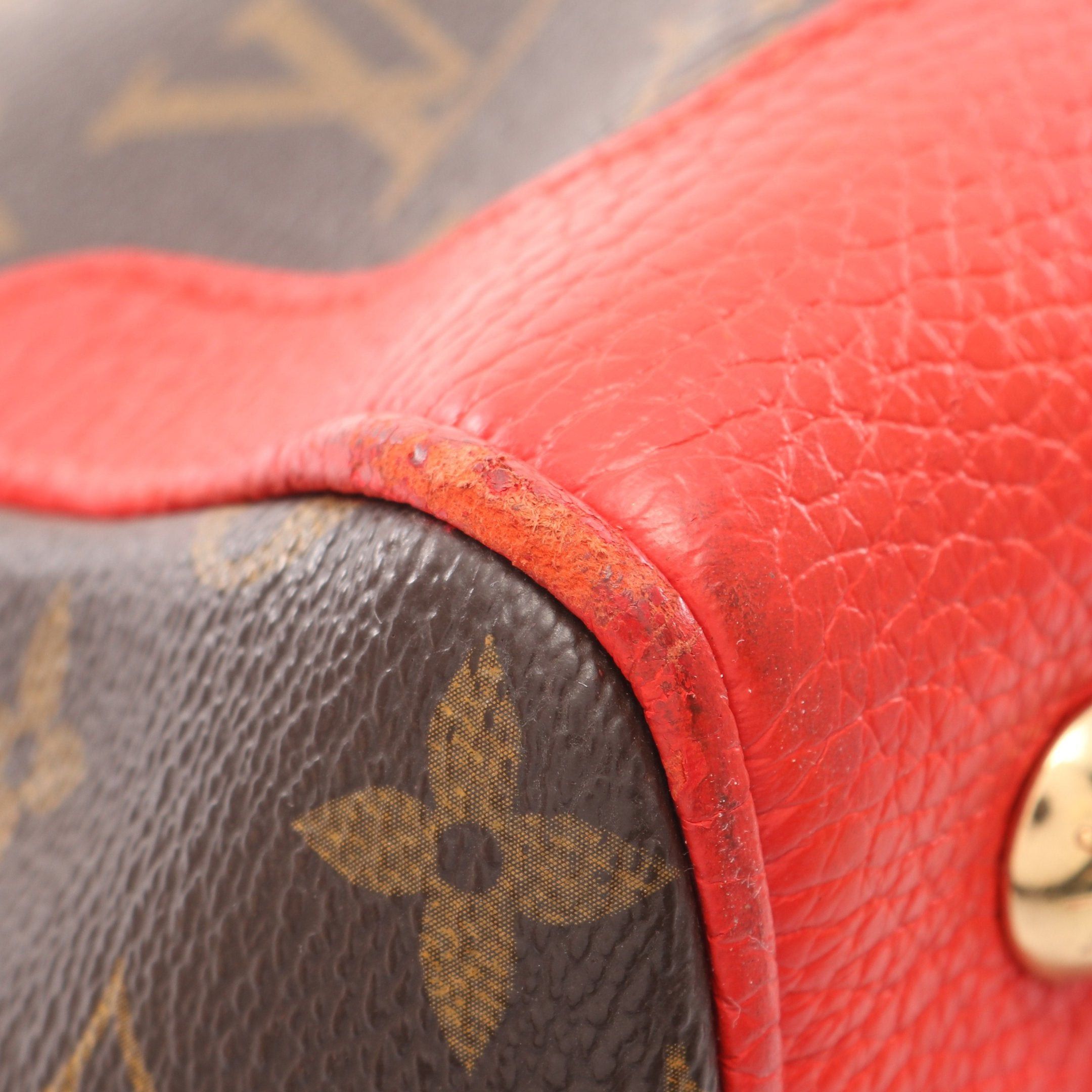 Louis Vuitton Louis Vuitton Retiro Pm Monogram Coquelicot Handbag Leather Brown Red Size ONE SIZE - 12 Thumbnail