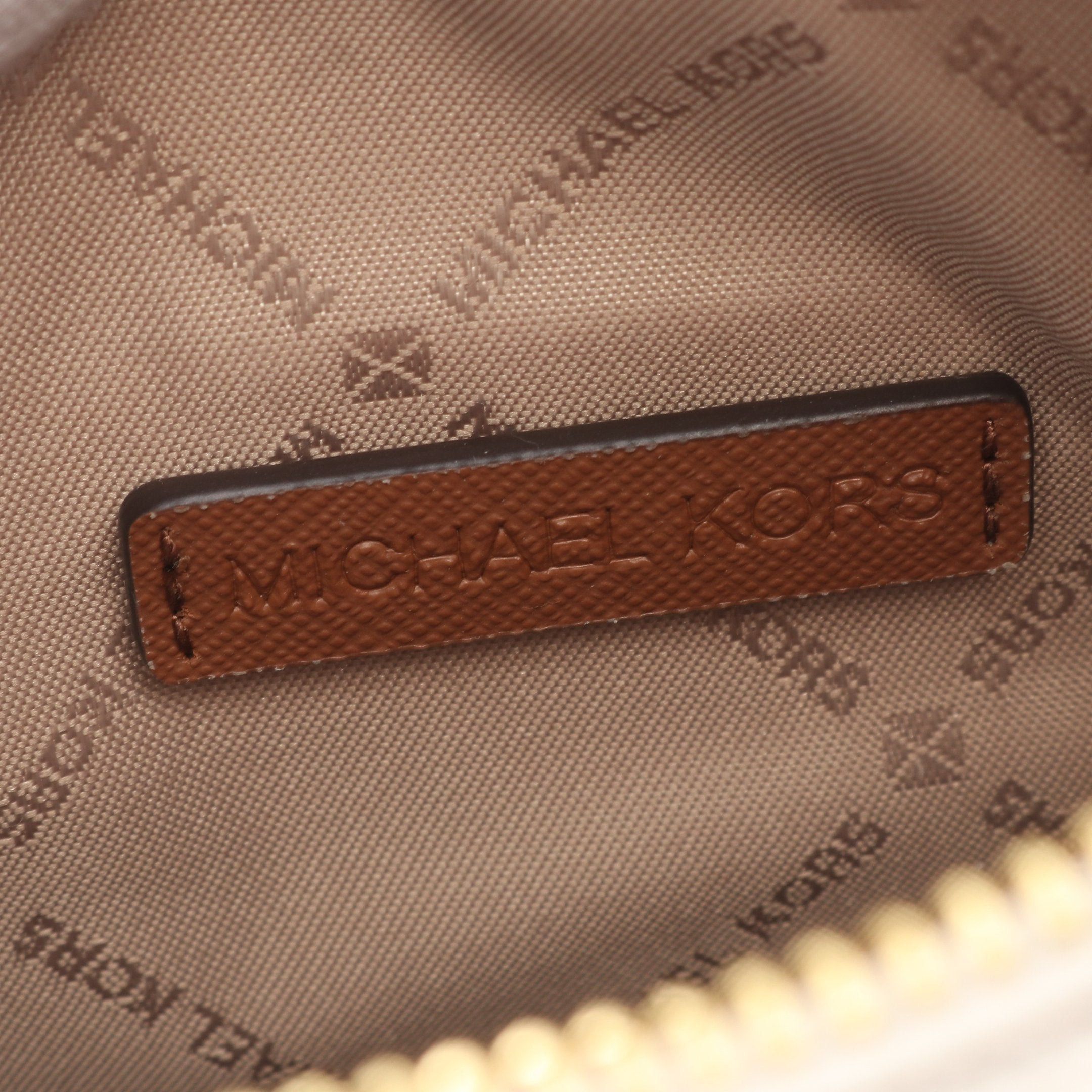 Michael Kors Michael Kors Jet Set Travel Chain Shoulder Bag Coated Canvas Leather White Brown Size ONE SIZE - 5 Thumbnail