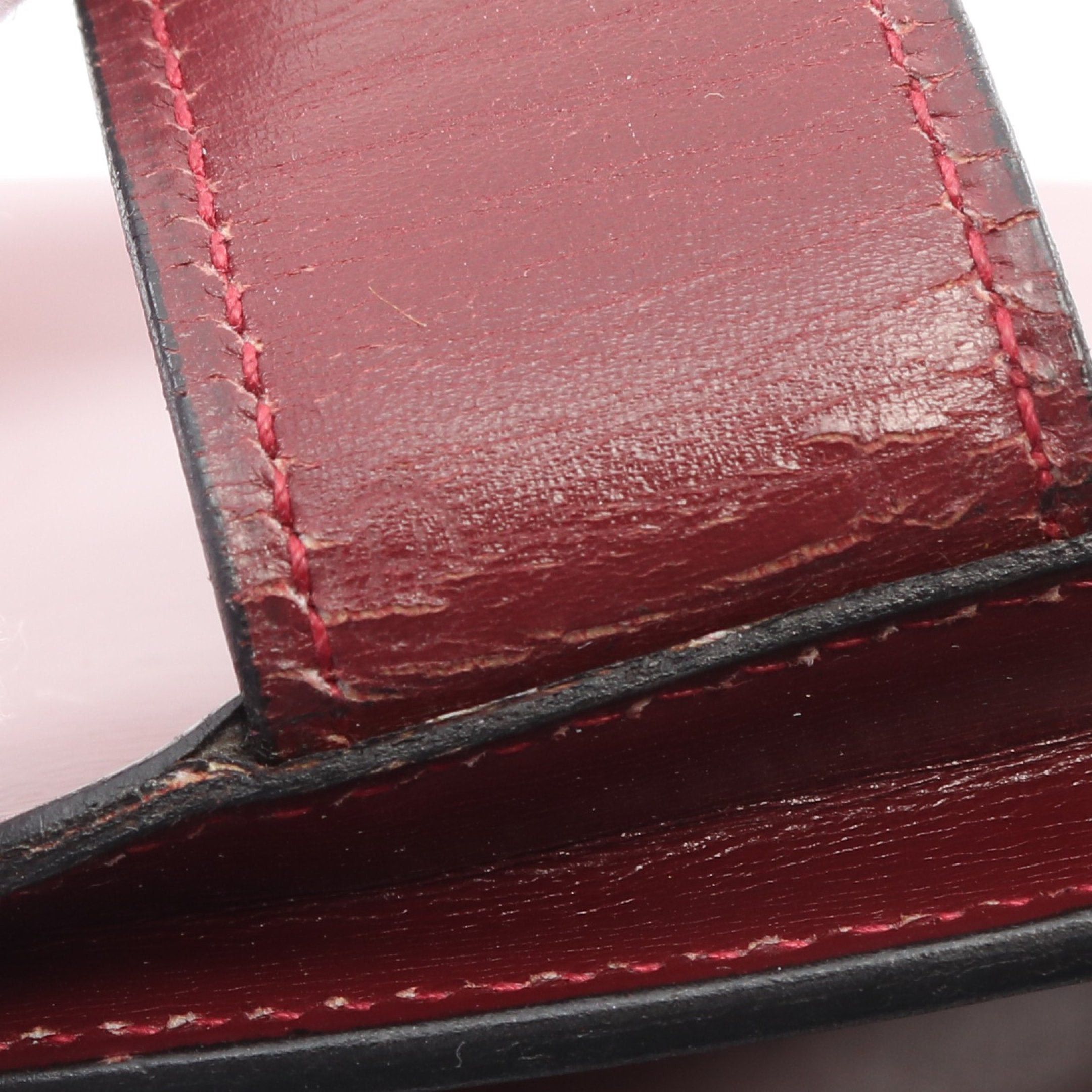 Hermes Hermes Clutch Bag Box Calf Burgundy ○H Stamp Size ONE SIZE - 6 Thumbnail