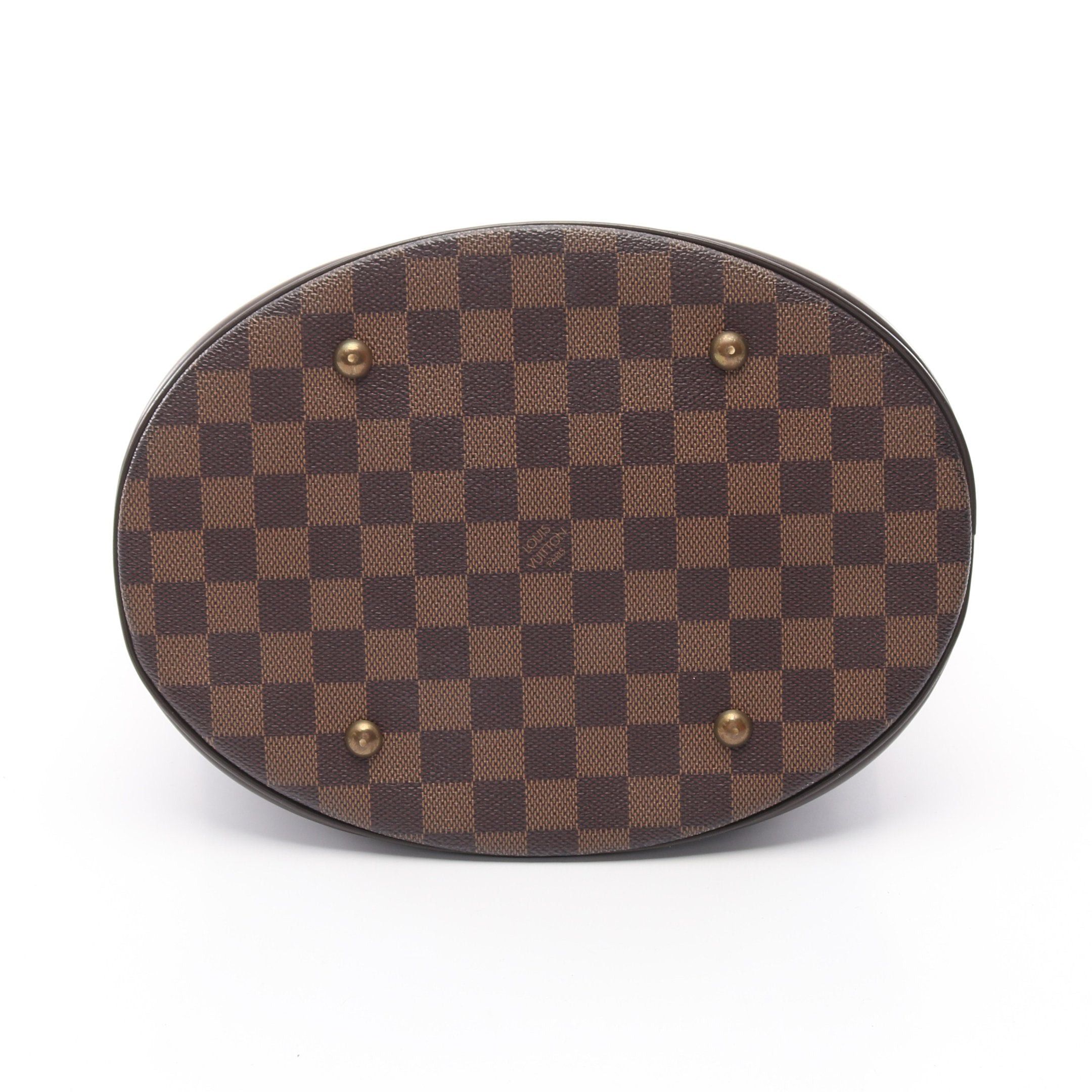Louis Vuitton Louis Vuitton Bucket Gm Damier Ebene Shoulder Bag Leather Brown Special Order Product Size ONE SIZE - 11 Thumbnail