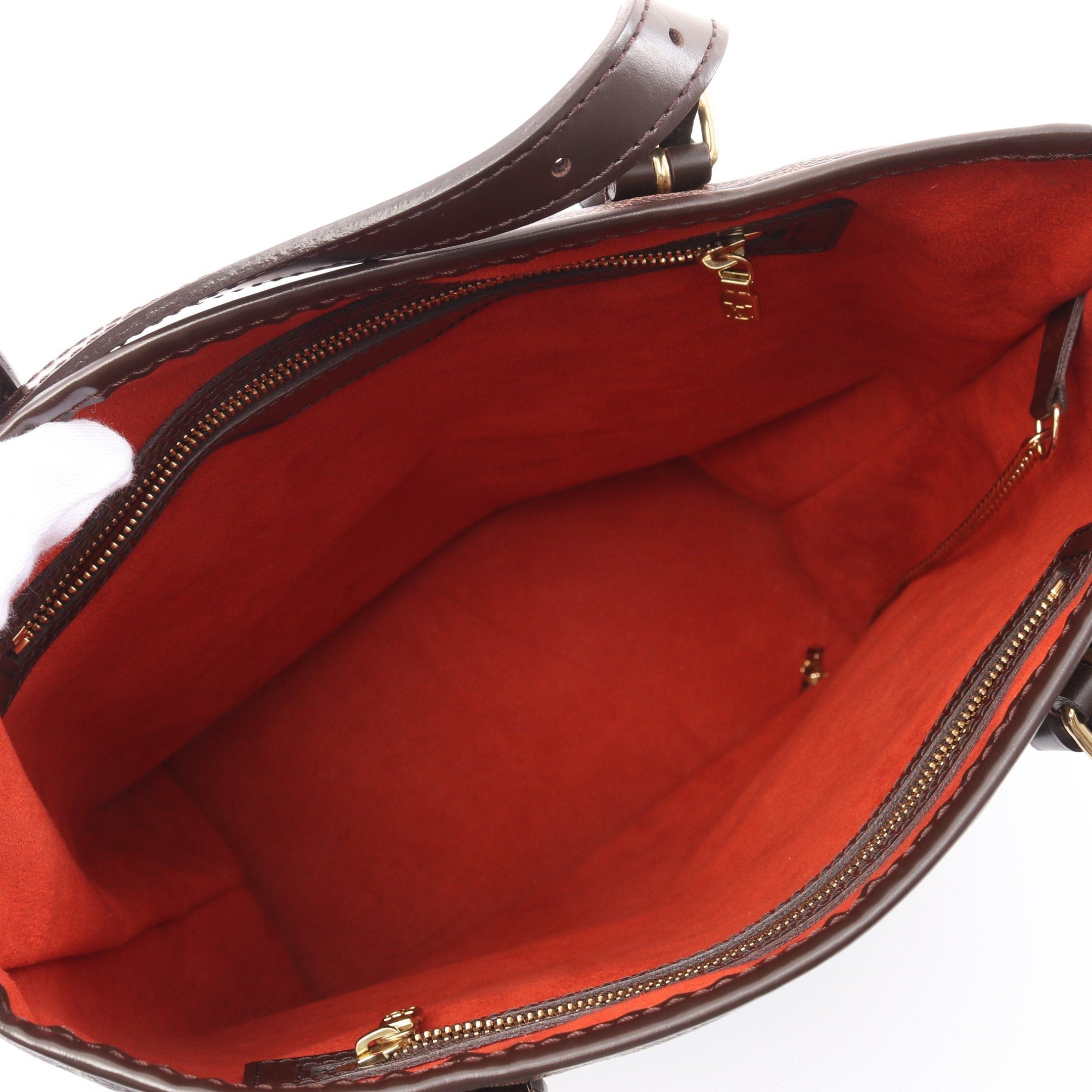 Louis Vuitton Louis Vuitton Bucket Gm Damier Ebene Shoulder Bag Leather Brown Special Order Product Size ONE SIZE - 3 Thumbnail