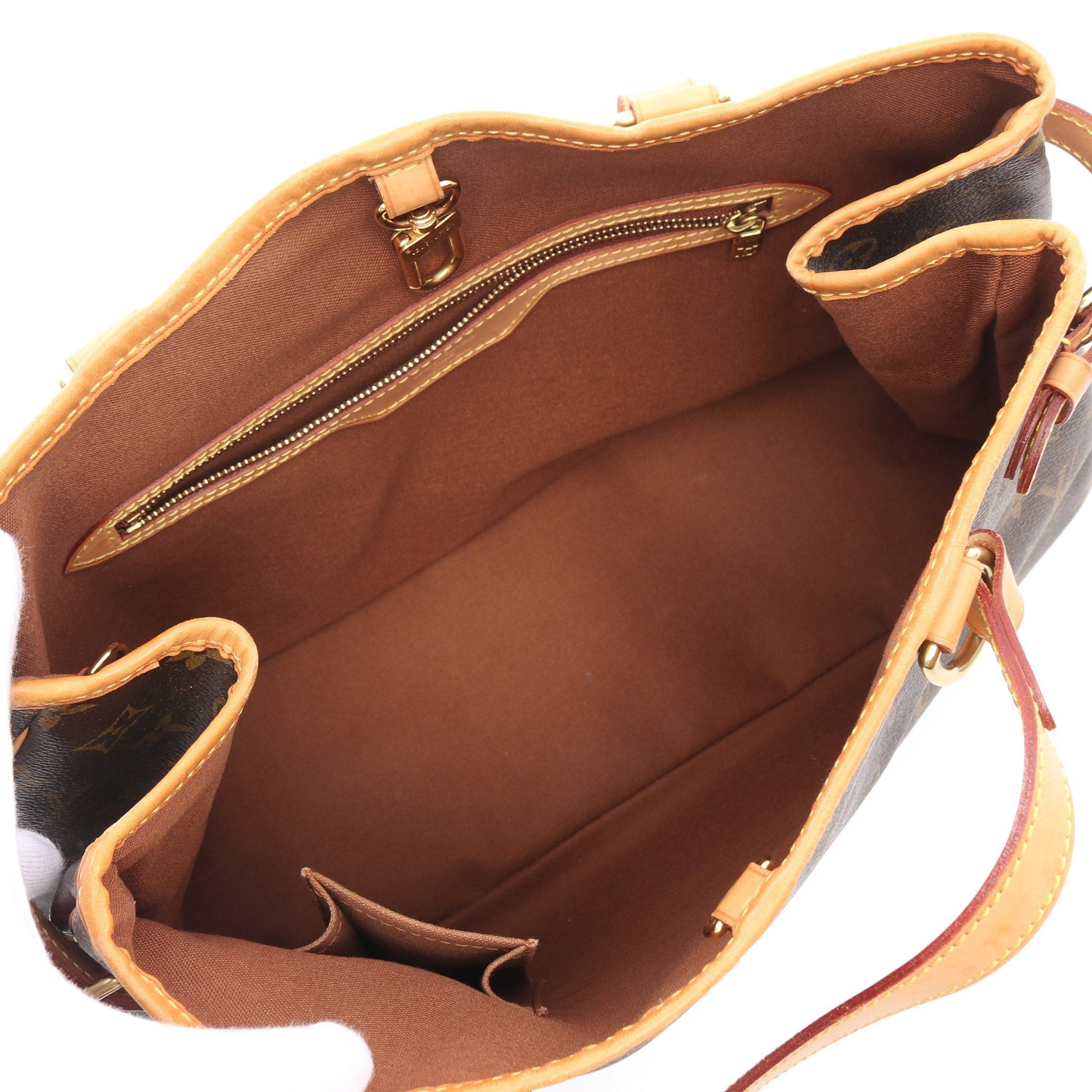 Louis Vuitton Louis Vuitton Batignolles Horizontal Monogram Shoulder Bag Leather Brown Size ONE SIZE - 3 Thumbnail