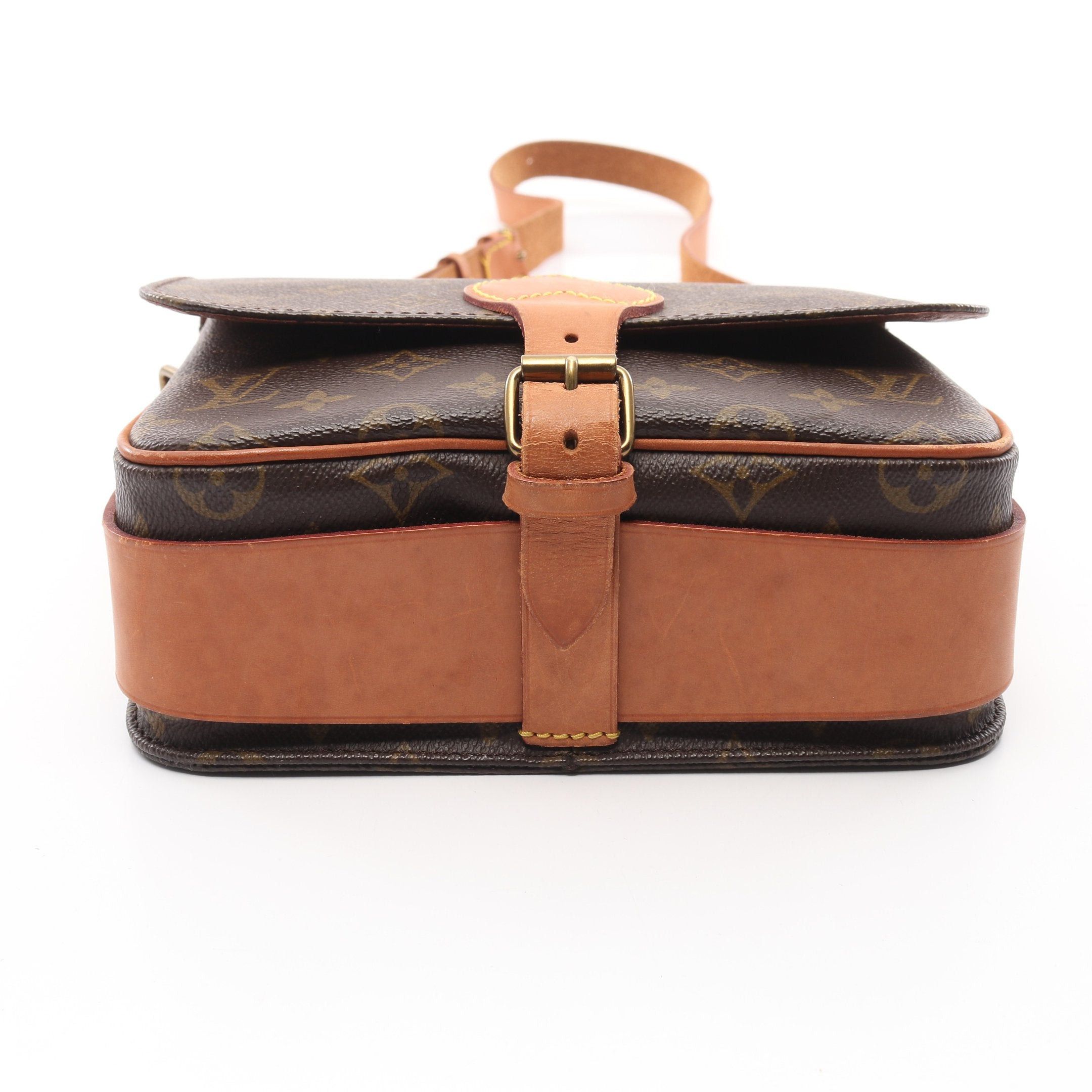 Louis Vuitton Louis Vuitton Cartesier Mm Monogram Shoulder Bag Leather Brown Size ONE SIZE - 10 Thumbnail