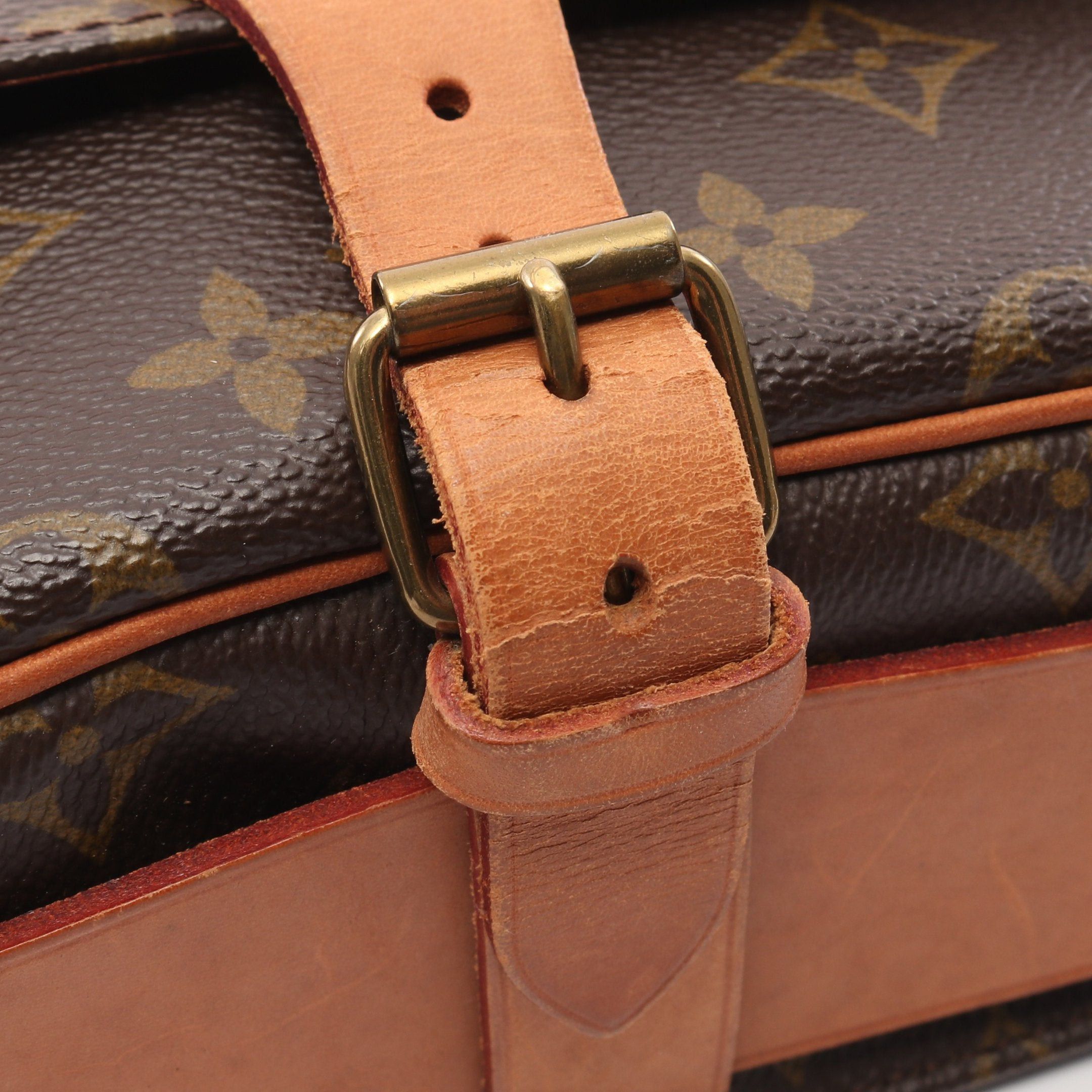 Louis Vuitton Louis Vuitton Cartesier Mm Monogram Shoulder Bag Leather Brown Size ONE SIZE - 8 Thumbnail