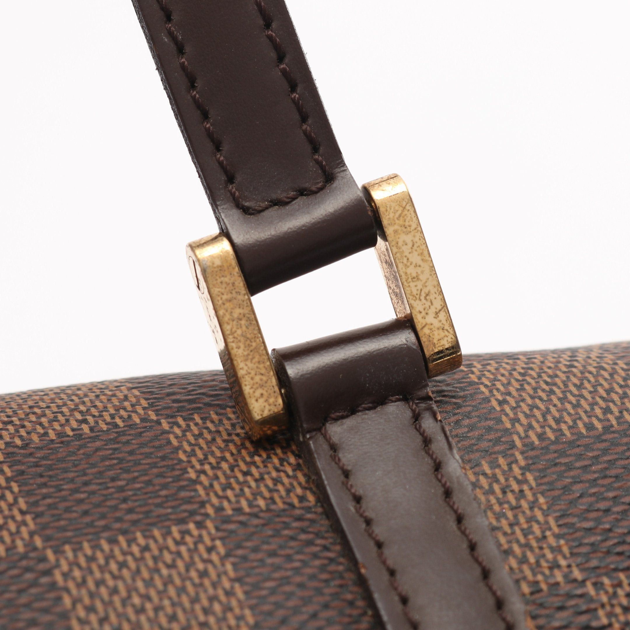 Louis Vuitton Louis Vuitton Papillon 26 Damier Ebene Handbag Leather Brown Size ONE SIZE - 8 Thumbnail