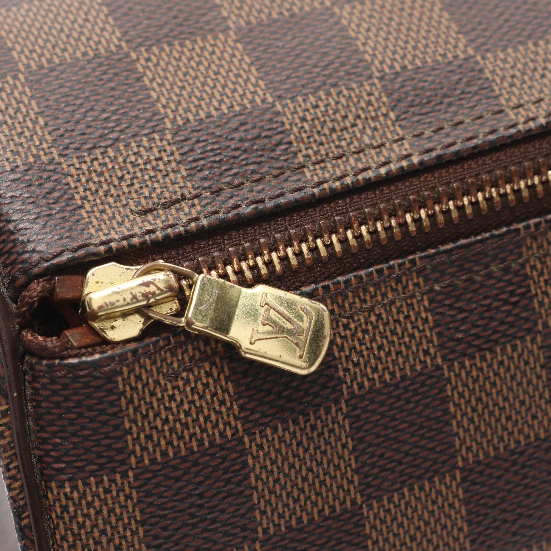 Louis Vuitton Louis Vuitton Papillon 26 Damier Ebene Handbag Leather Brown Size ONE SIZE - 7 Thumbnail