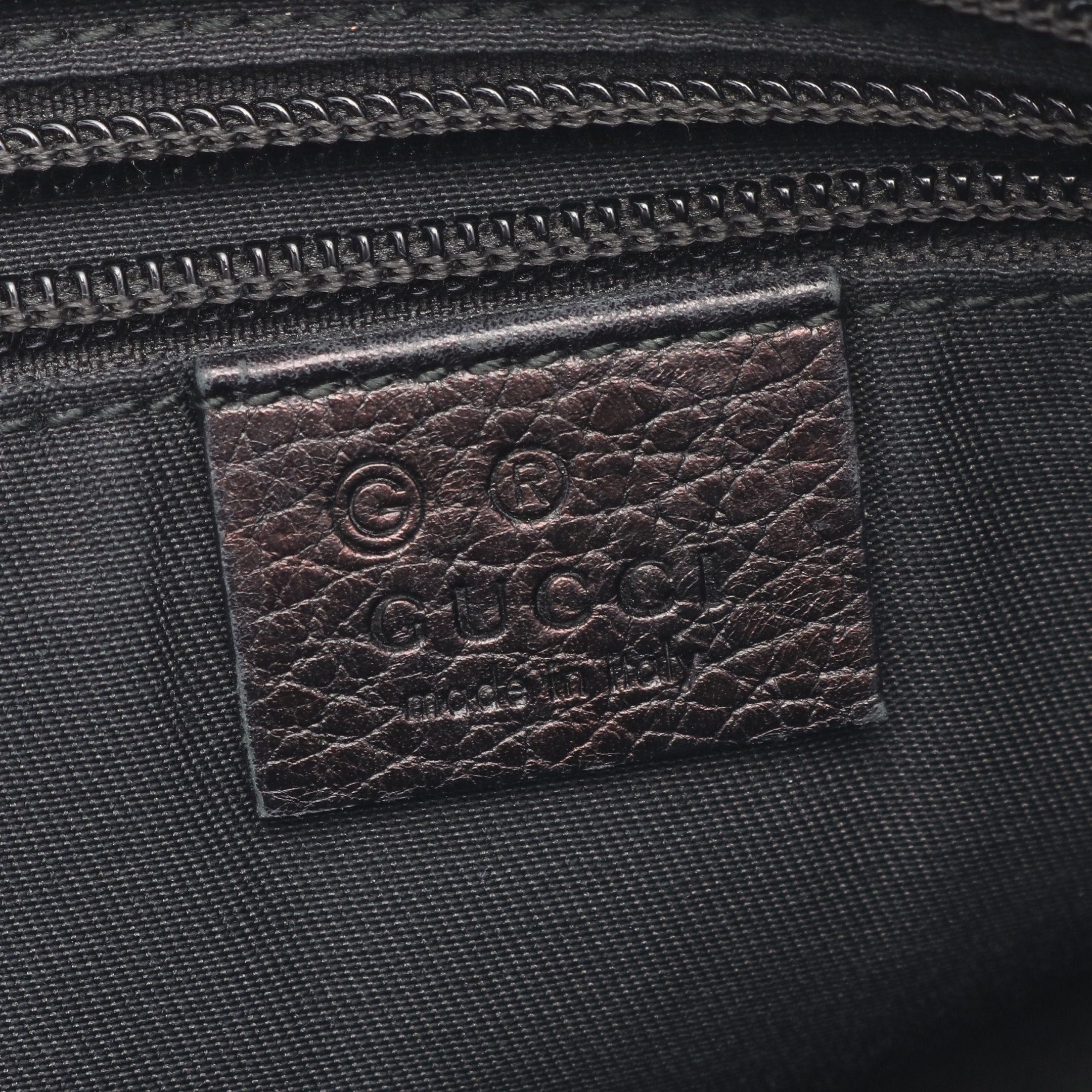 Gucci Gucci Gg Pattern Shoulder Bag Tote Nylon Leather Black Size ONE SIZE - 4 Thumbnail